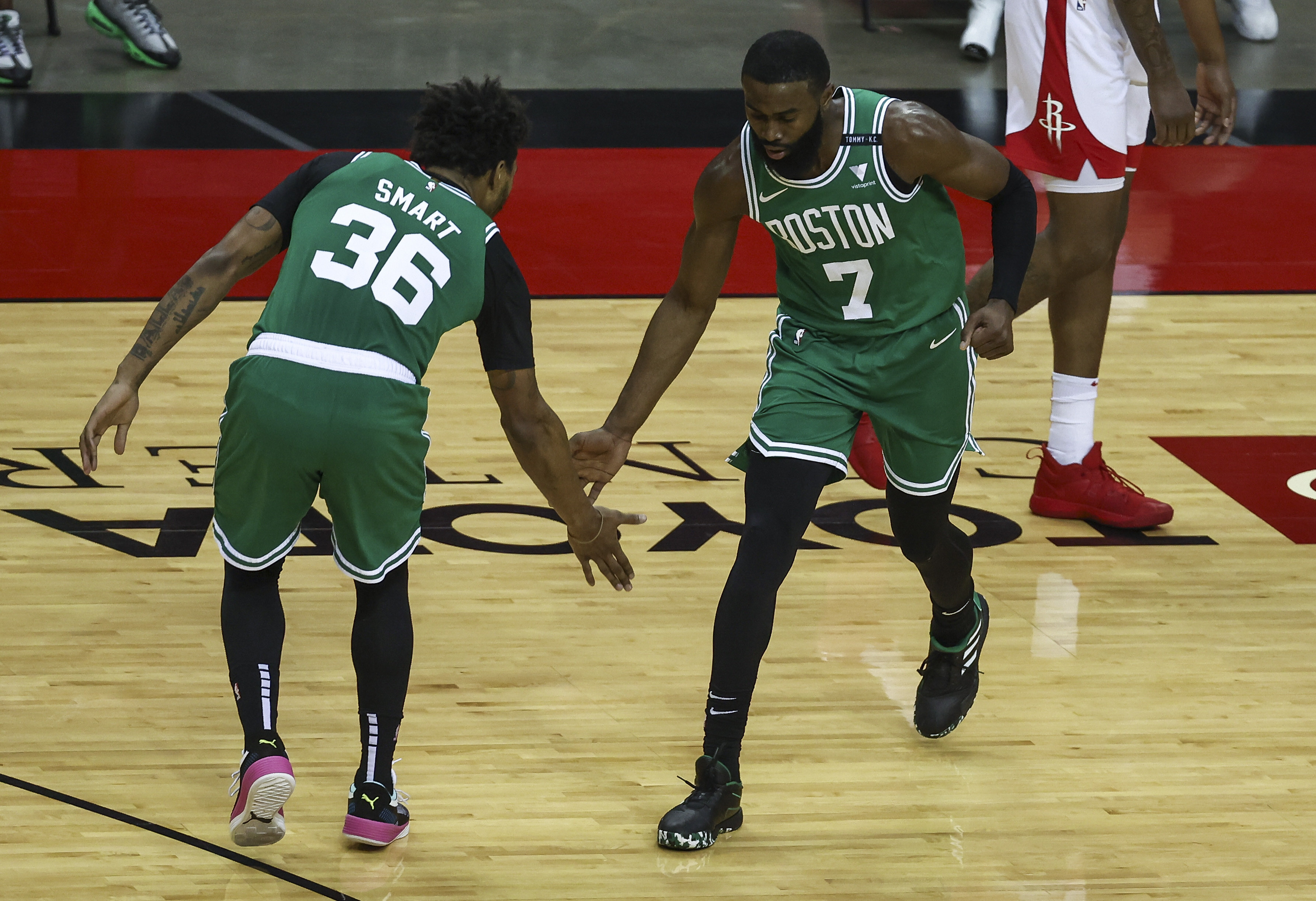 Marcus Smart Boston Celtics Game-Used #36 White Jersey vs. Houston Rockets  on April 2 2021 - Size 48+4