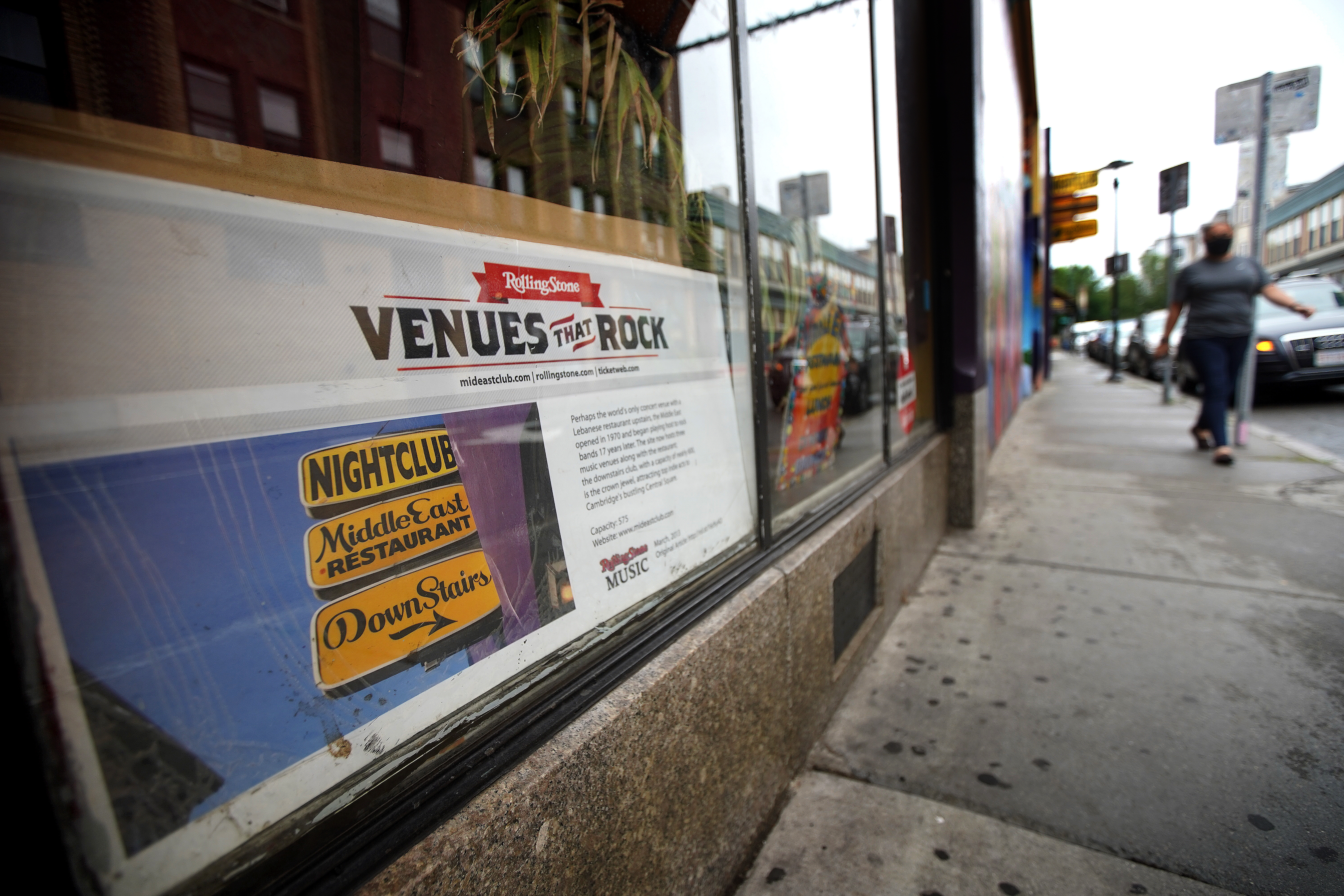 The Middle East, a legendary music venue in the square, has also been silenced for months by COVID-19.