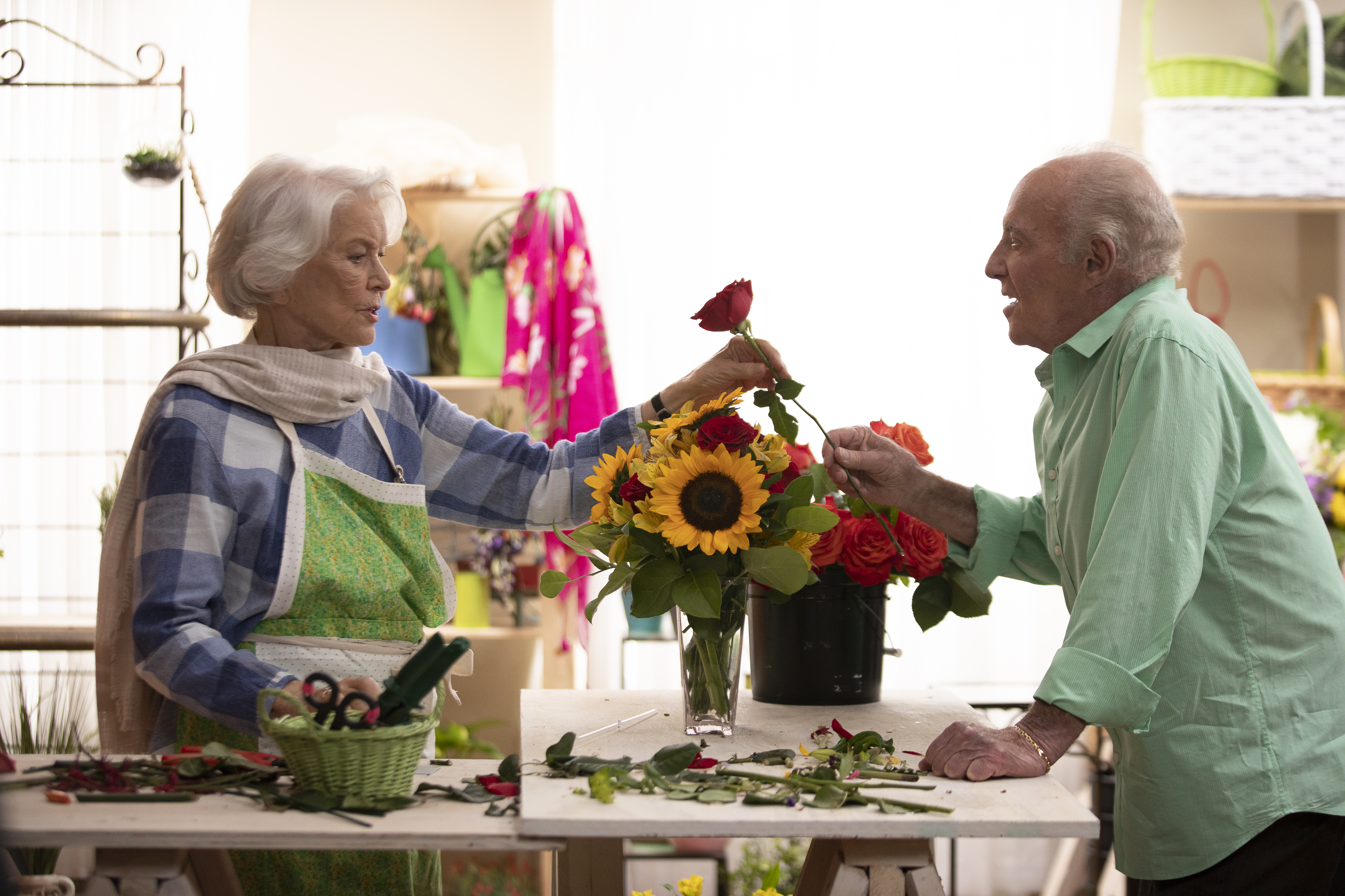 Ellen Burstyn and James Caan in "Queen Bees."