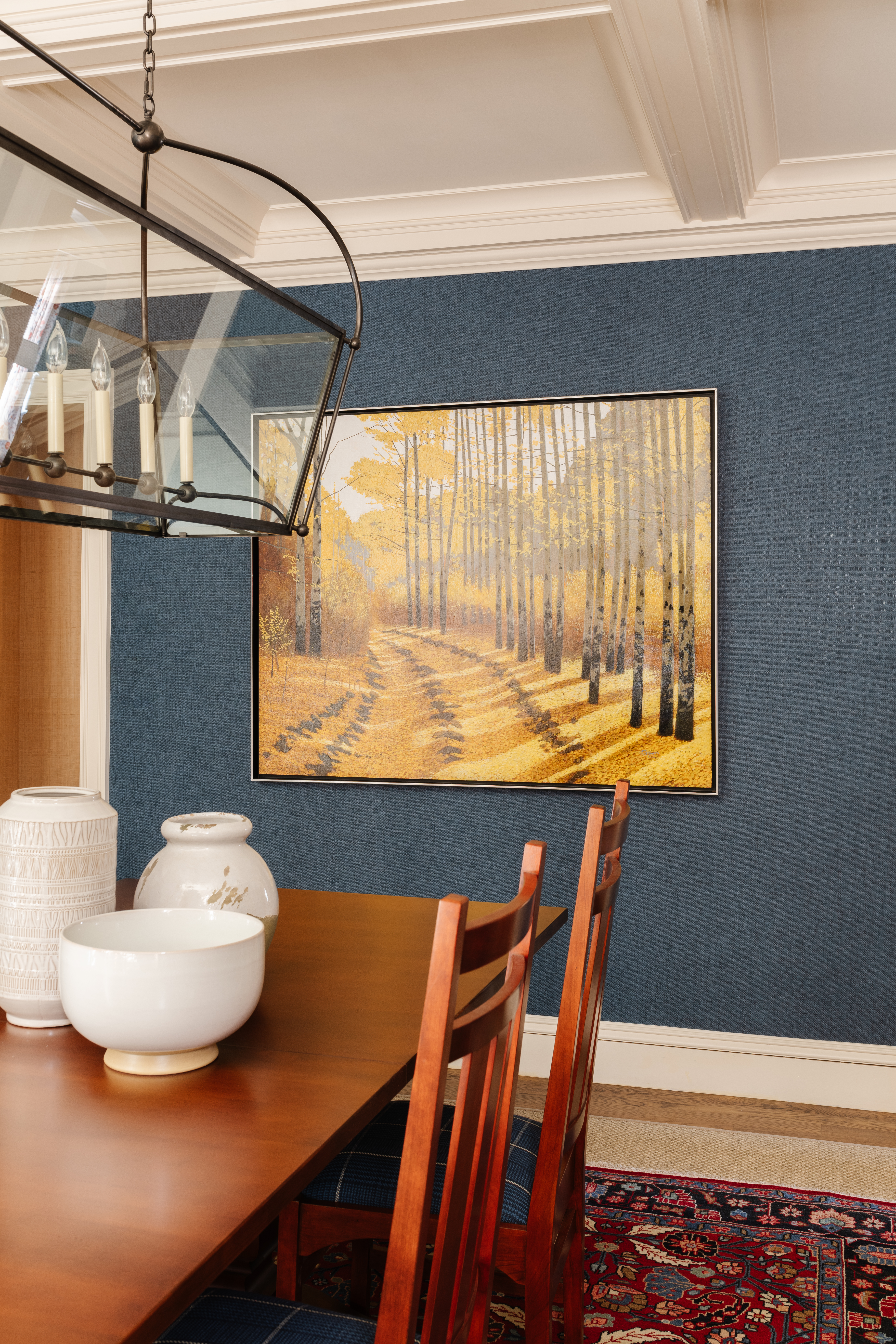The bold pop of yellow from Steve Rogers’s Aspen Road immediately appealed to the homeowners.