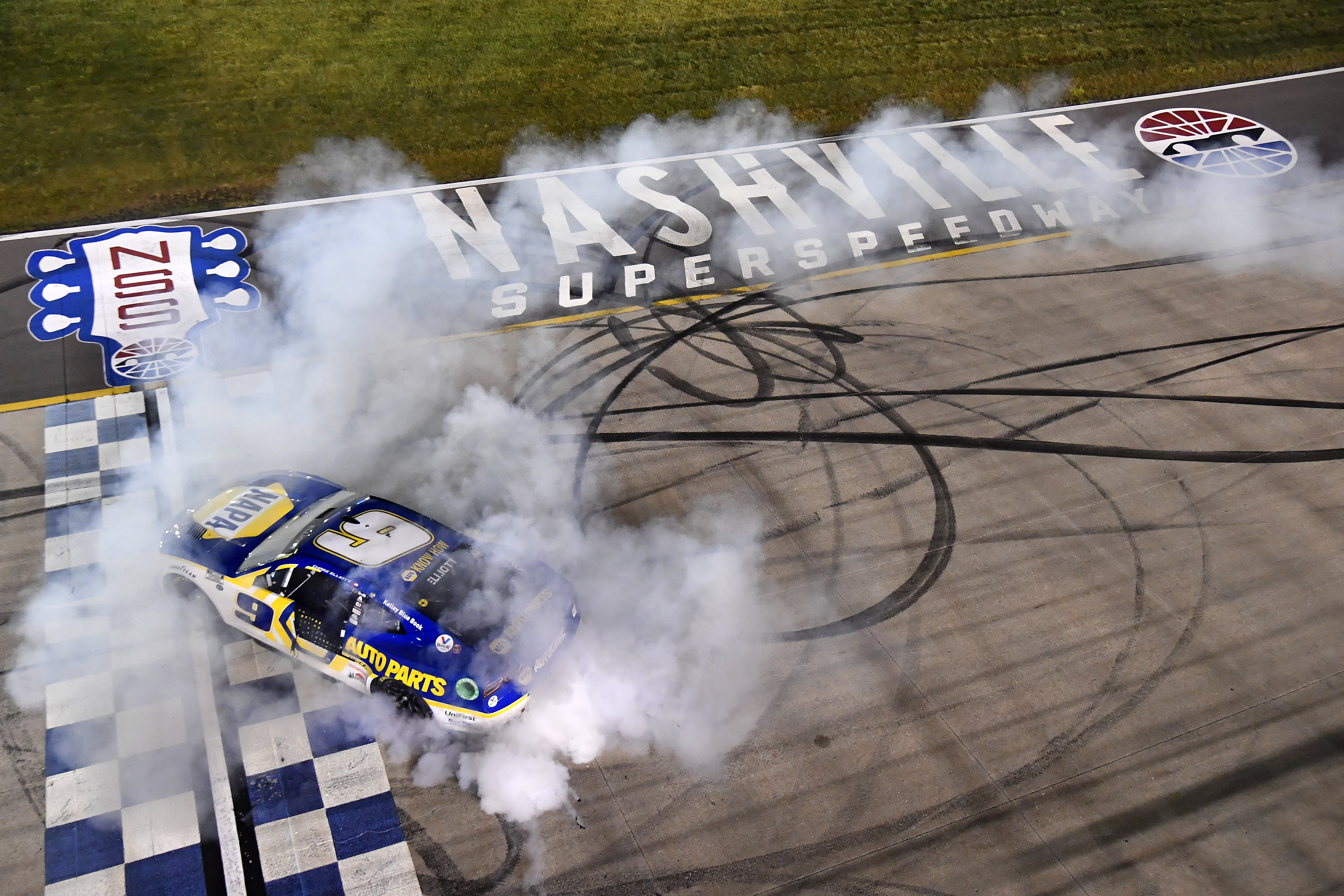 Chase Elliott recovers to win weather-delayed NASCAR Cup Series Ally 400