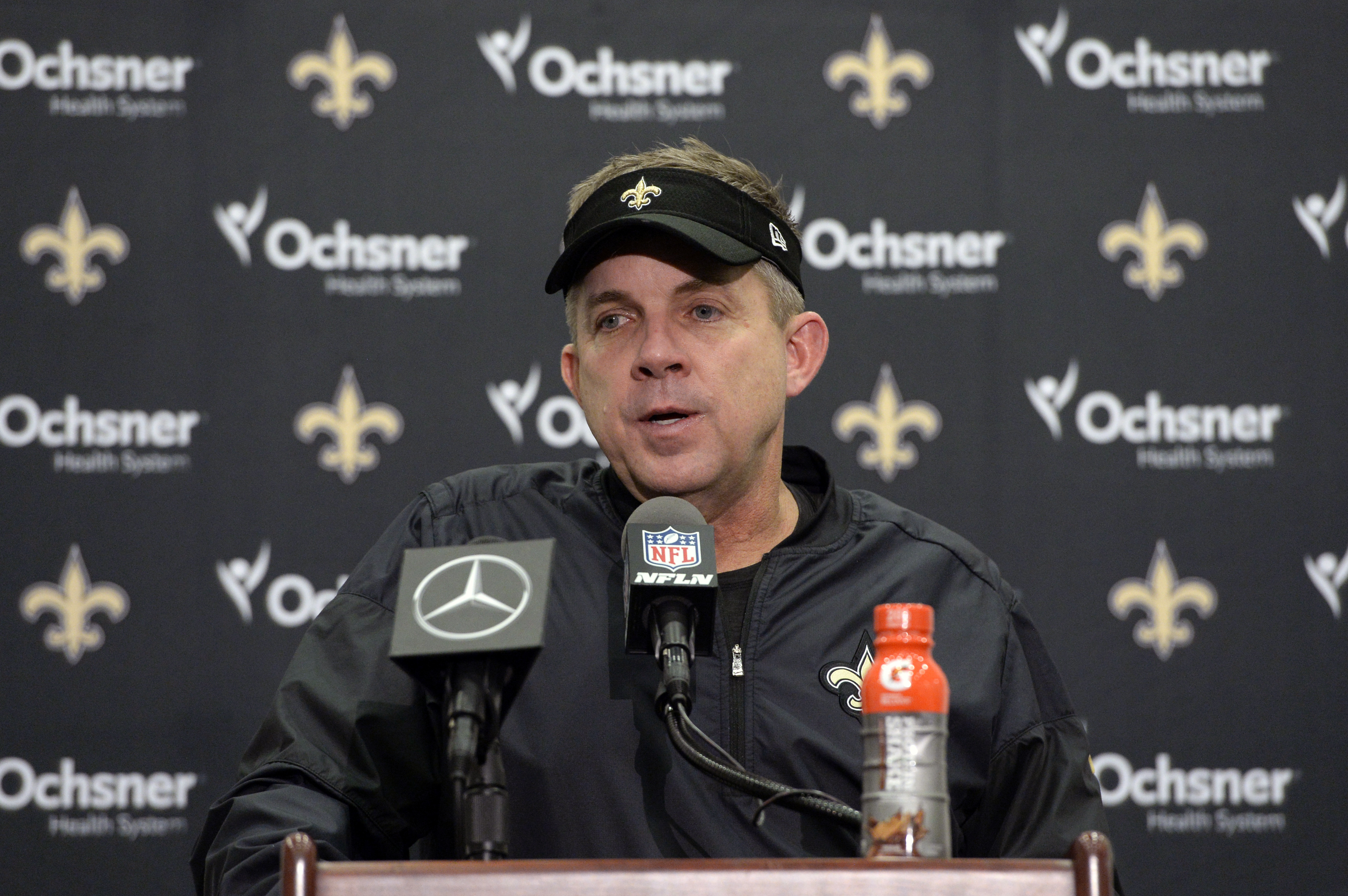 Sean Payton speaks at NFL Combine press conference