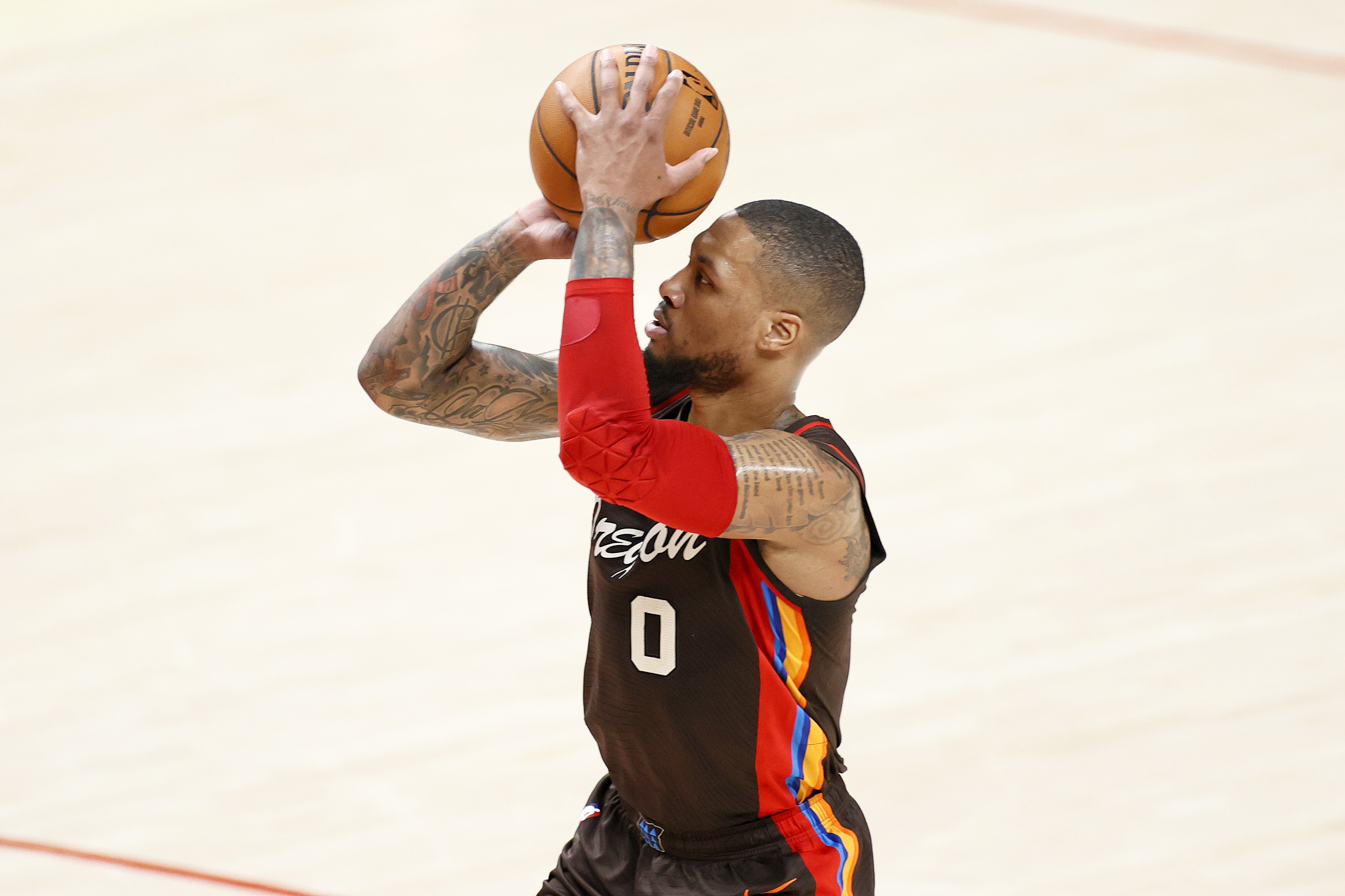 Damian Lillard was often brilliant against the Nuggets, but couldn't drag Portland out of the first round.