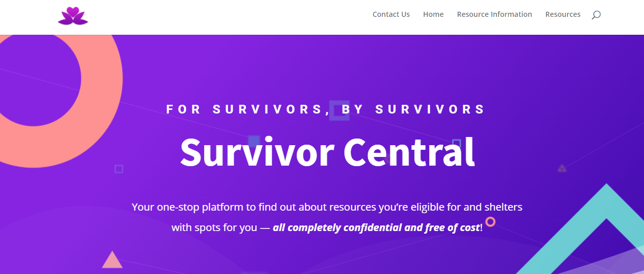 Survivor Central is a confidential portal that helps connect victims of sexual assault, domestic violence, and human trafficking to local resources.