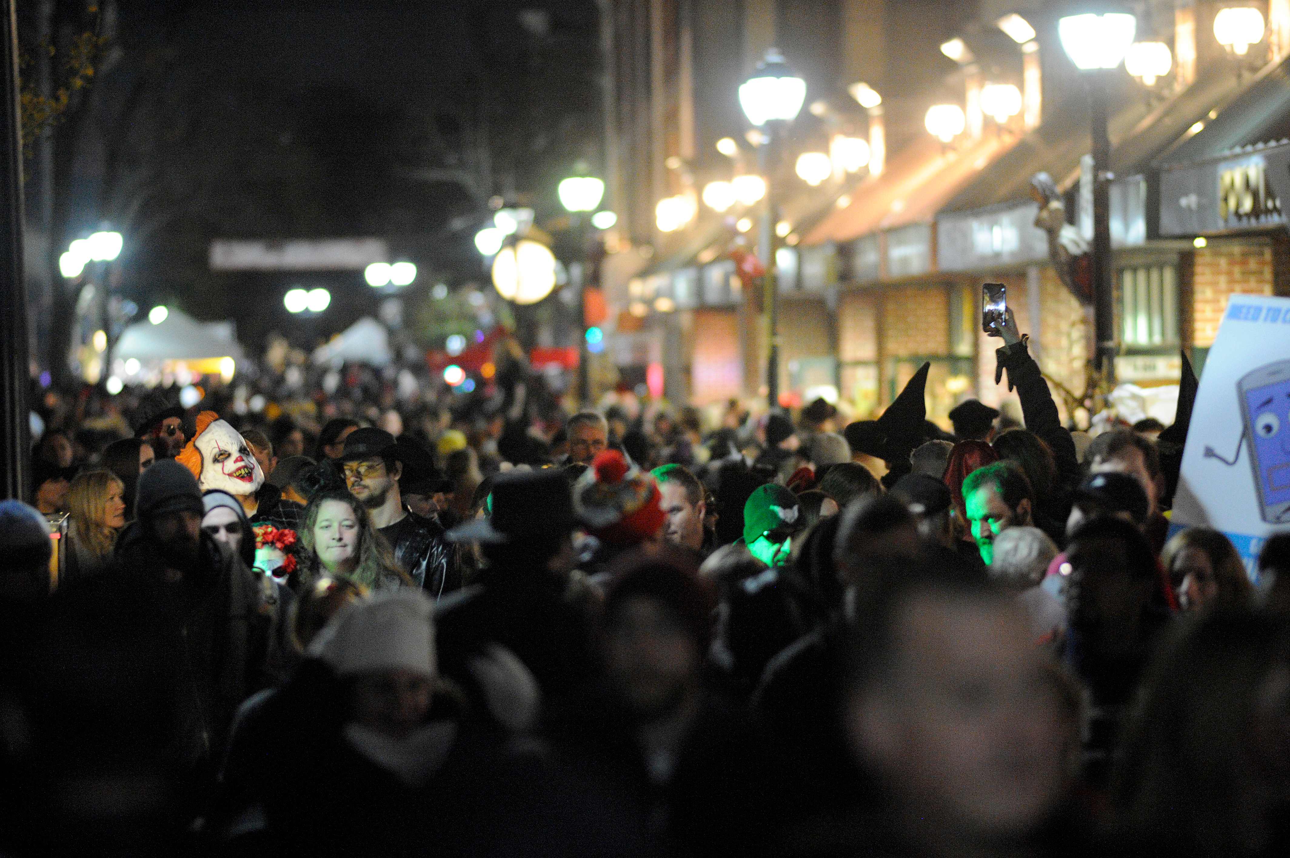 The streets were packed on Halloween in Salem on Oct. 31, 2018.