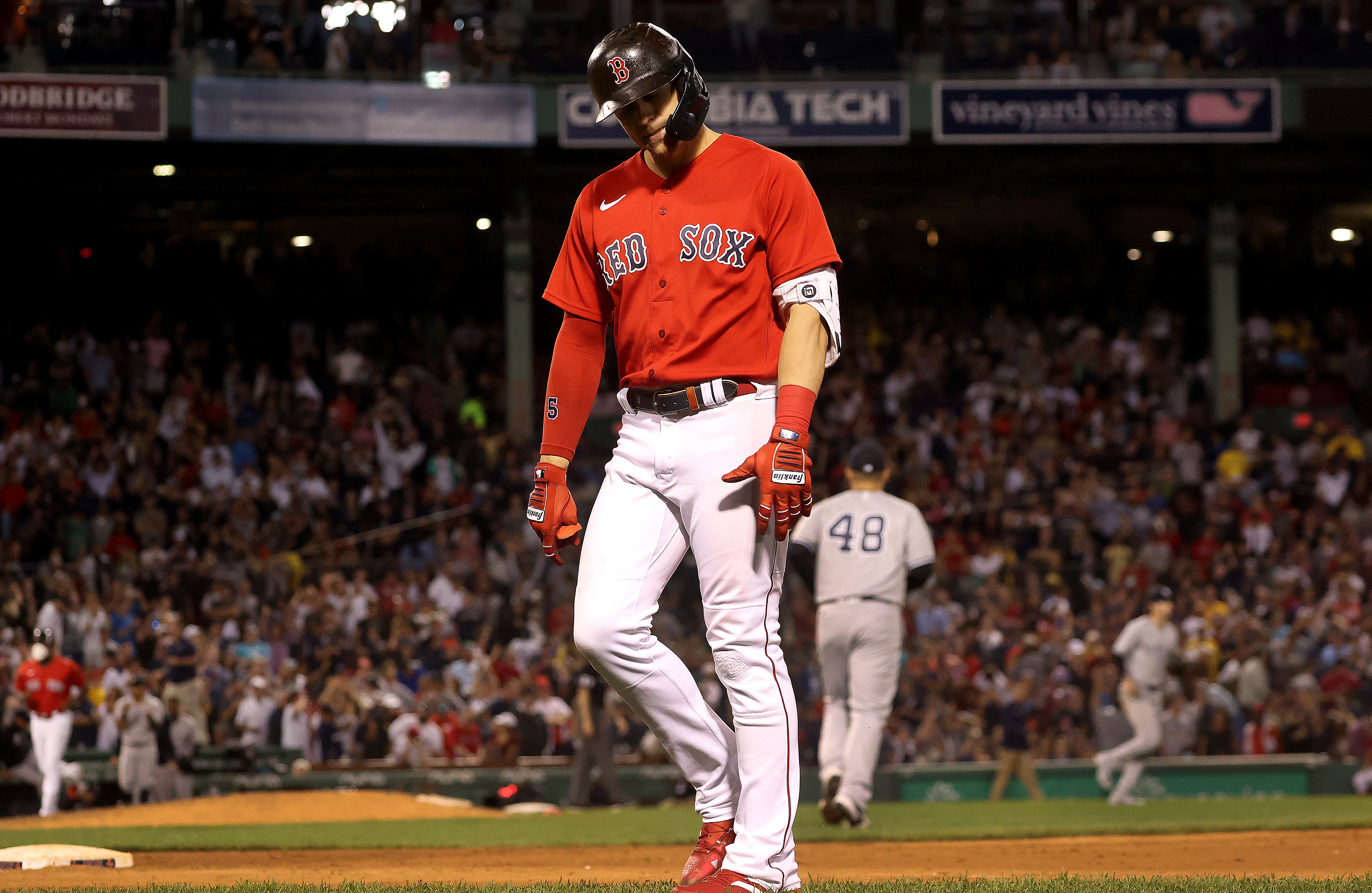 Gardner's grand slam keeps Red Sox reeling in New York