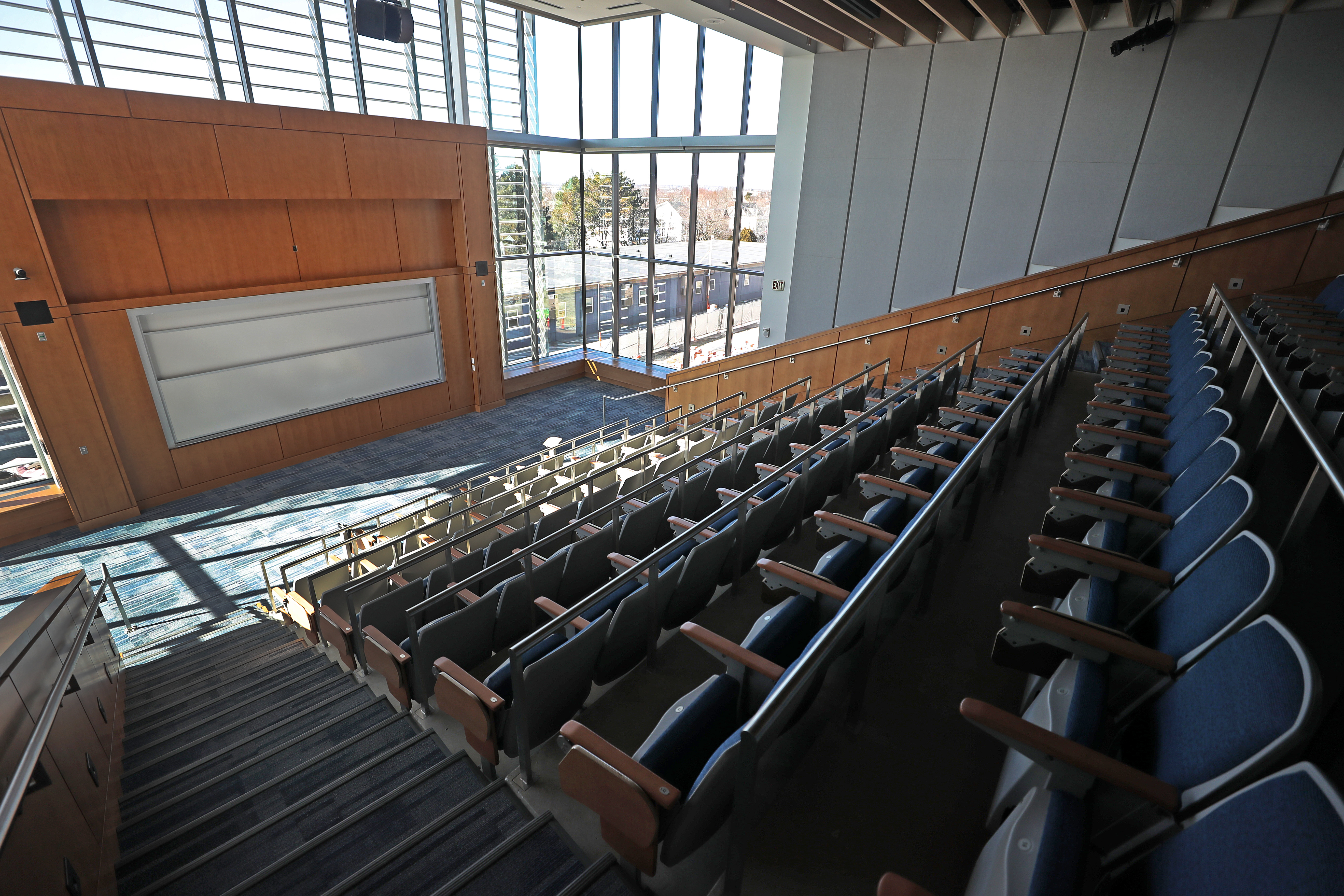 The lecture hall at Somerville's new high school.