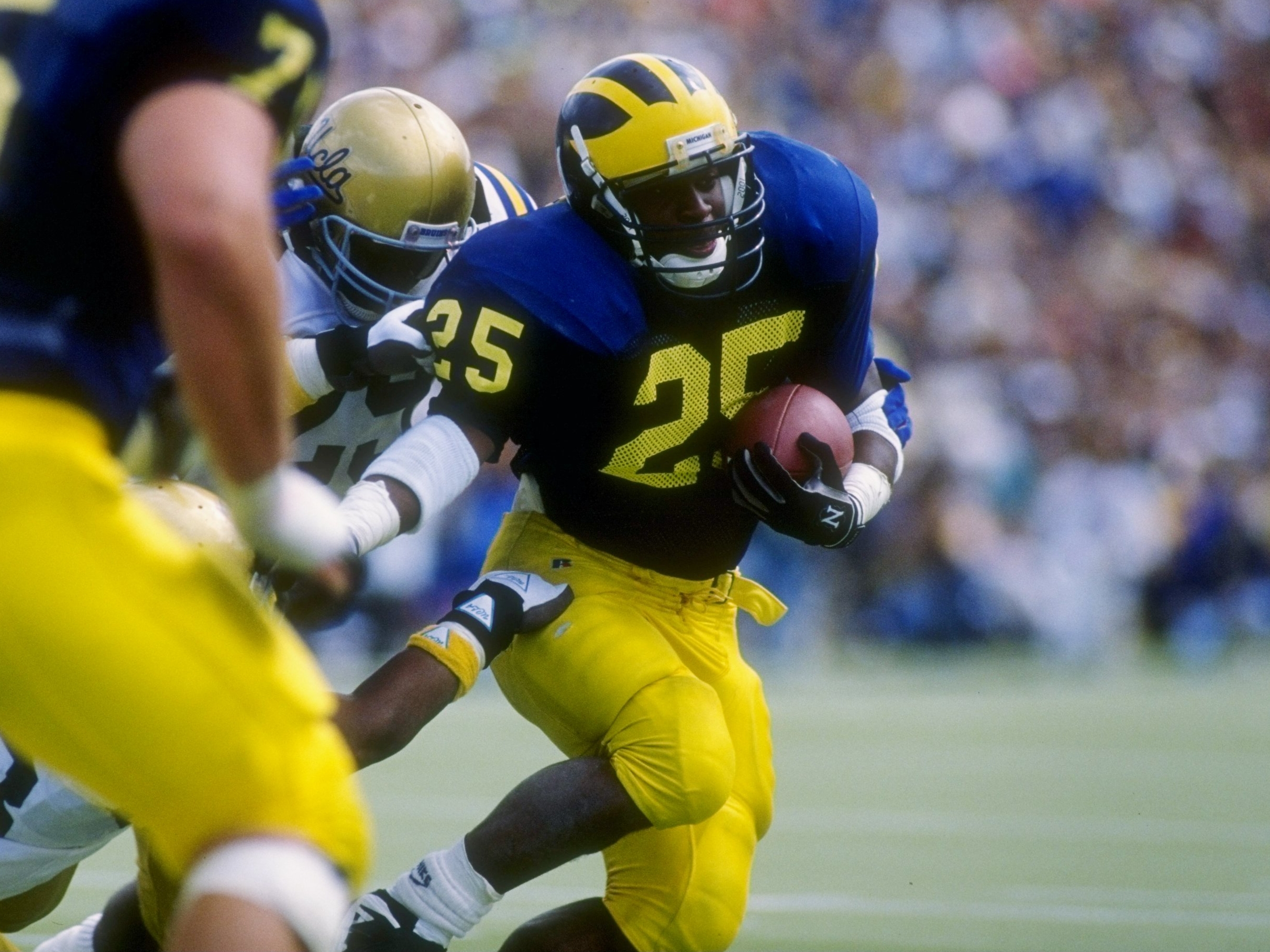 Vaughn in his days as a Michigan running back.