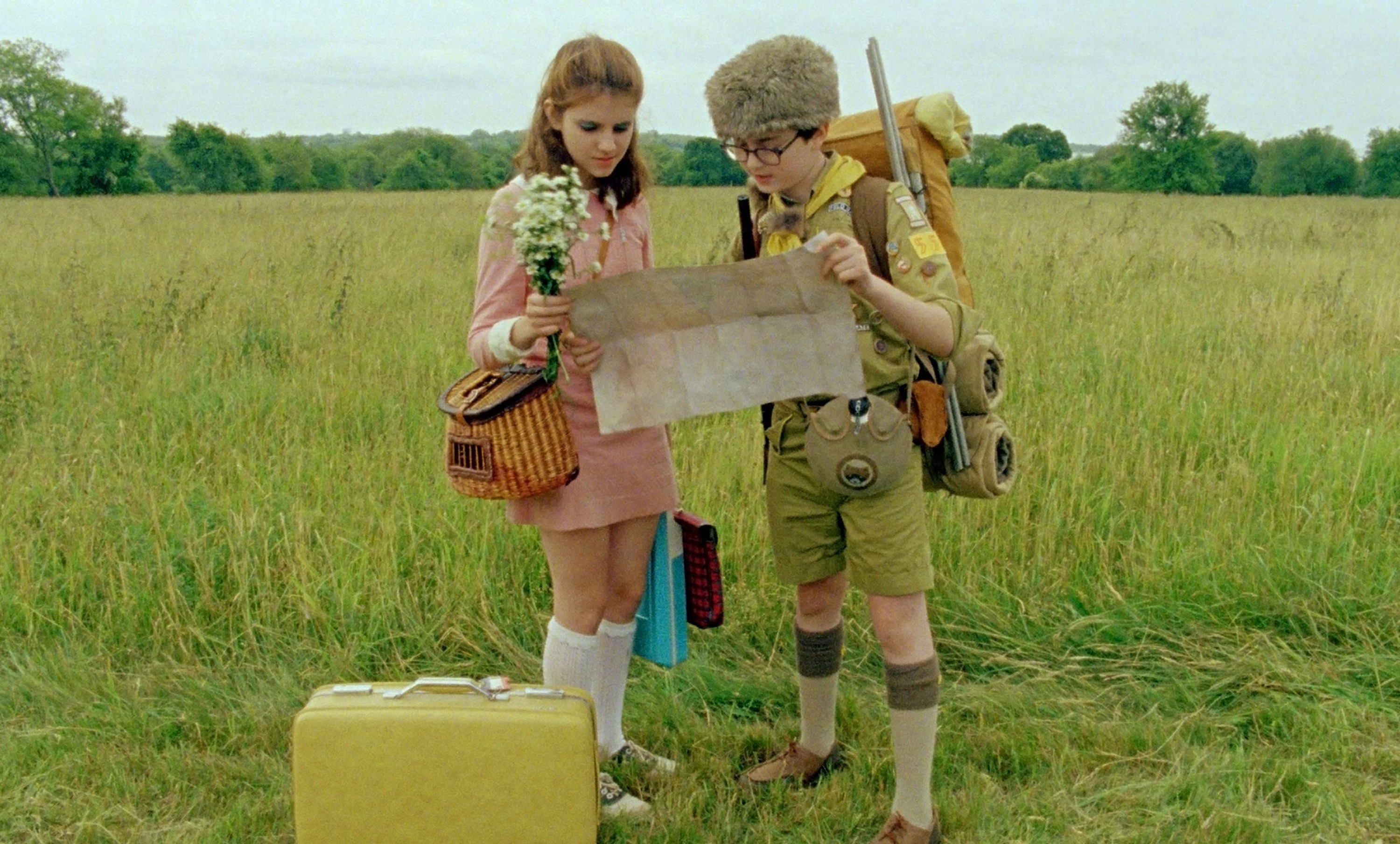 Kara Hayward and Jared Gilman in "Moonrise Kingdom."
