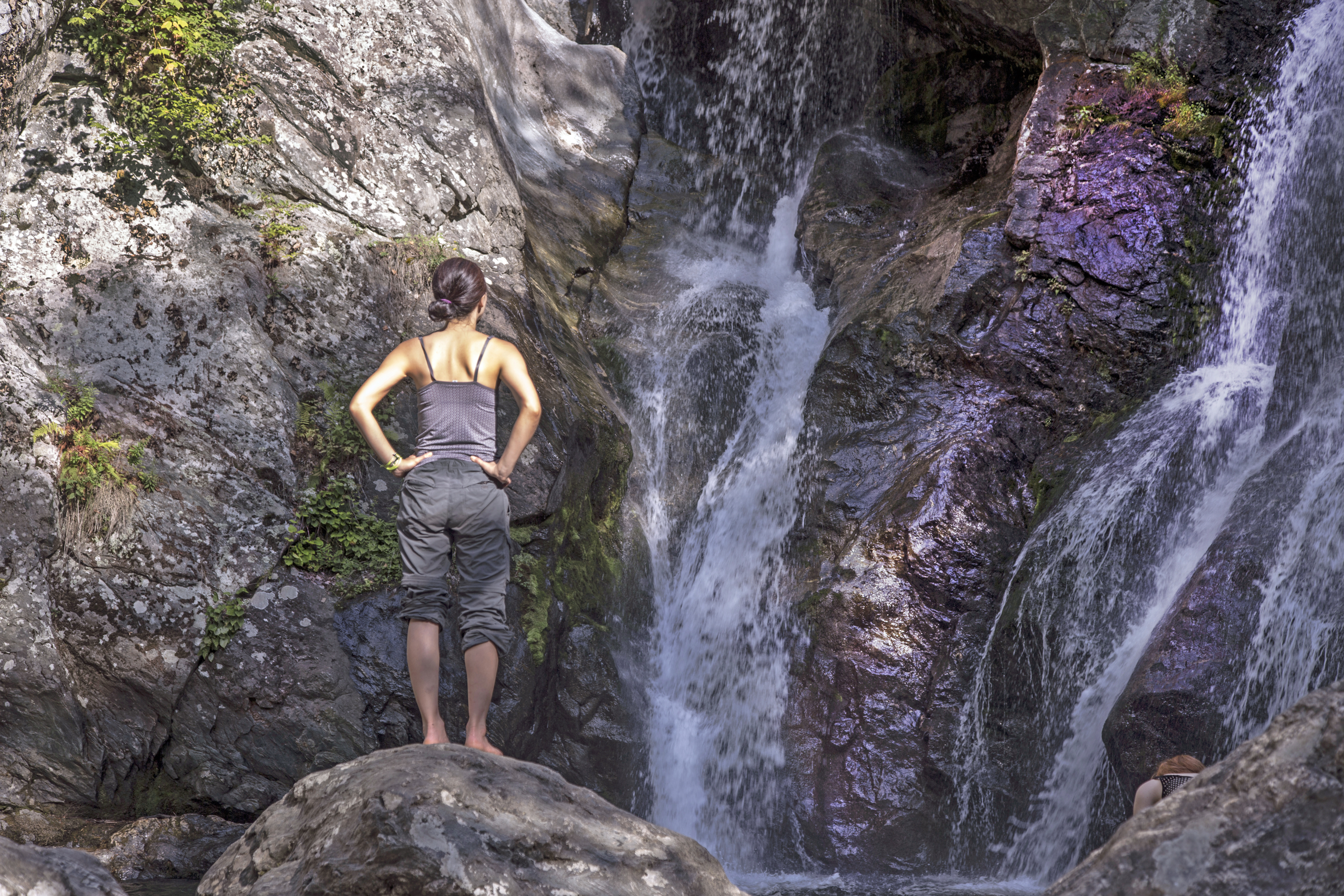 The cascading water at Bash Bish Falls State Park is beautiful, but a ghost story is attached to this place. Some visitors hear voices in the water (“Bash Bish! Bash Bish!”), or see faces. Robert Oakes saw butterflies — also part of the legend.