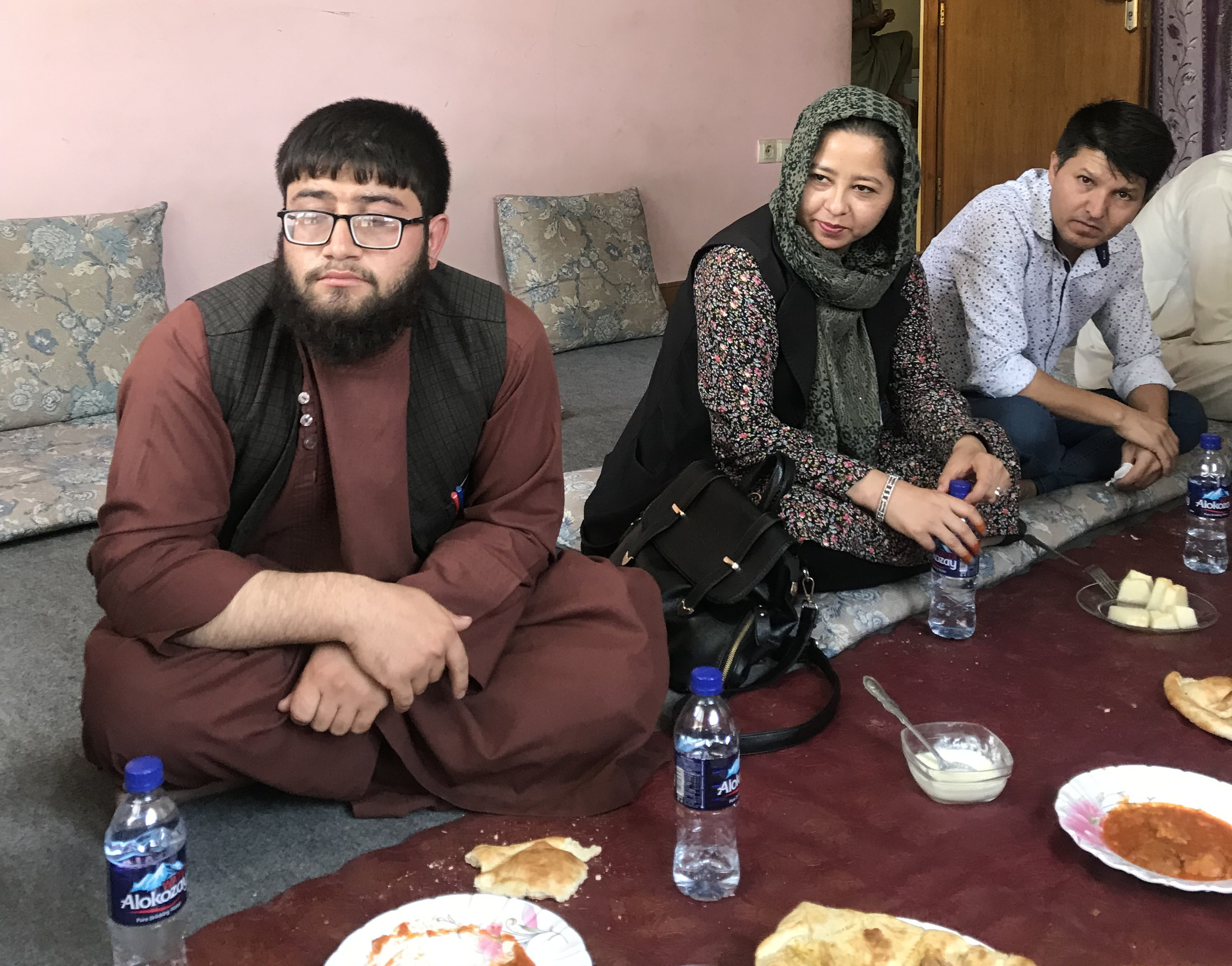 Sohil Ahmad Ibrahimi (left) is a young entrepreneur who started his own mushroom farm. He supports the Taliban and believes they have changed. Next to him is Fatima Naserin Aseri, who is in the same apprentice program for young entrepreneurs. She doubts that the Taliban have changed and does not believe they will accept her working and getting an education.