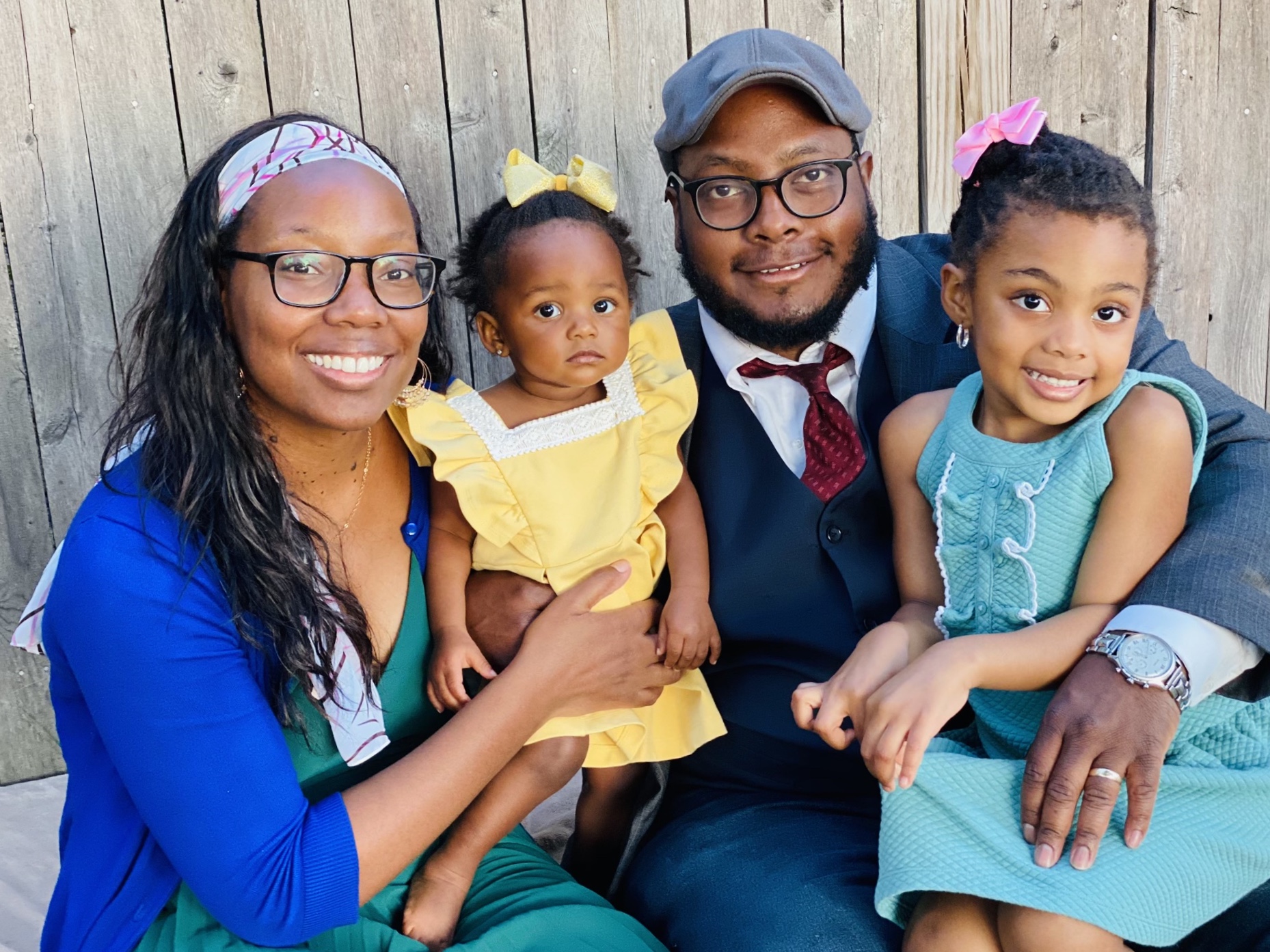 G. Forrest Hicks with his family