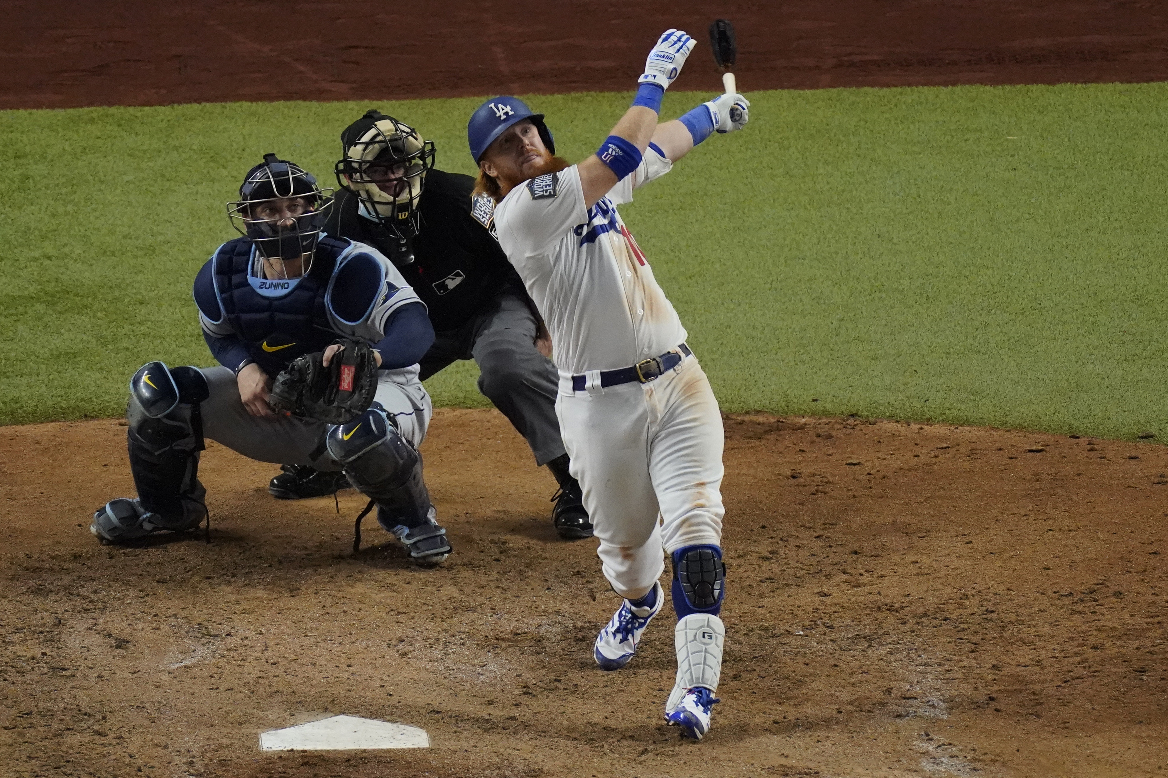 Justin Turner hit .320 for the Dodgers in the 2020 World Series.