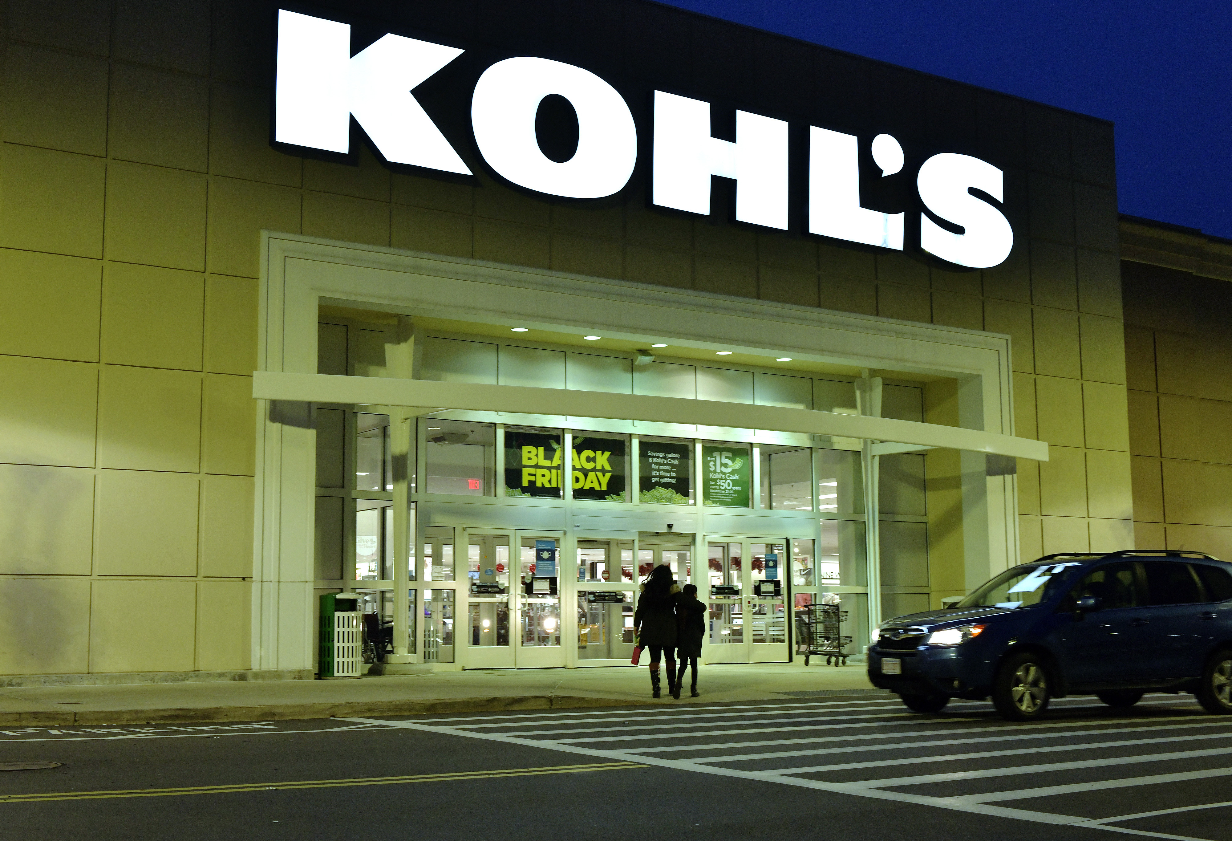 A pair of shoppers arrived at a Kohl's before dawn on Black Friday on  in Everett. 