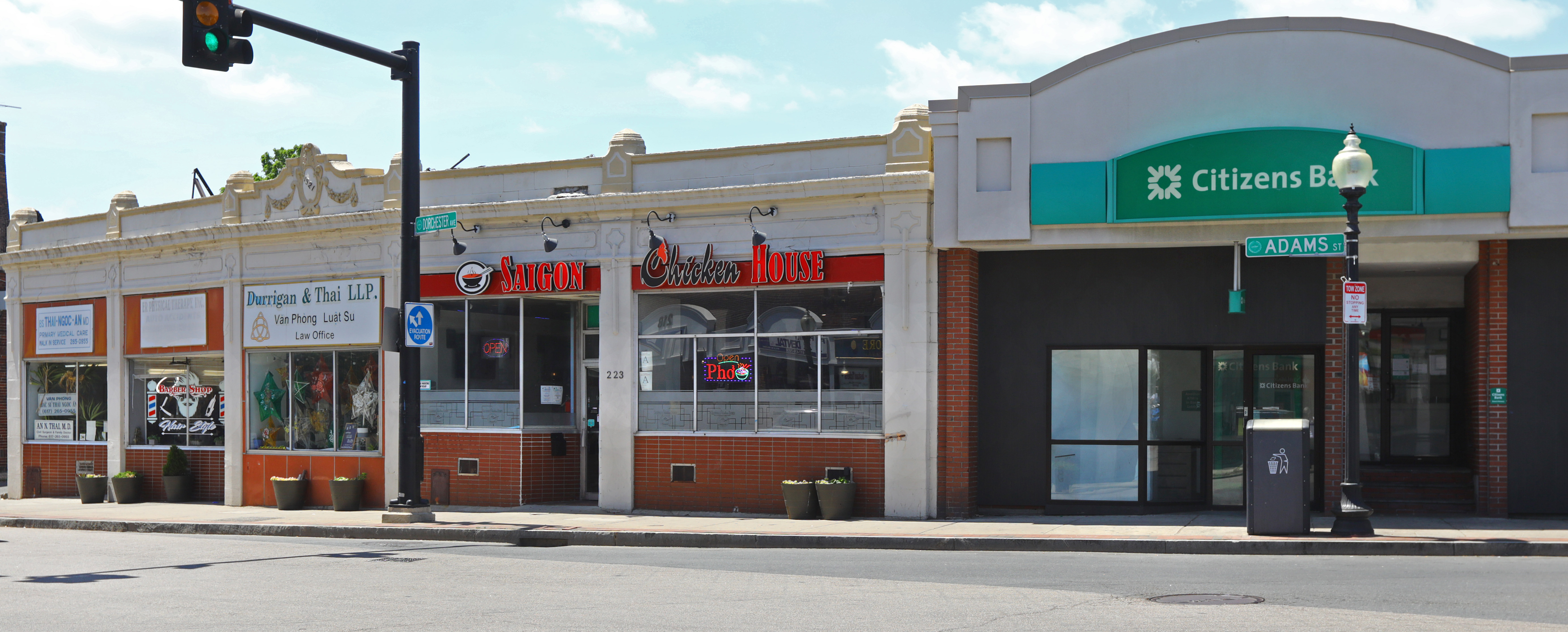 Saigon Chicken House is at 223 Adams St.