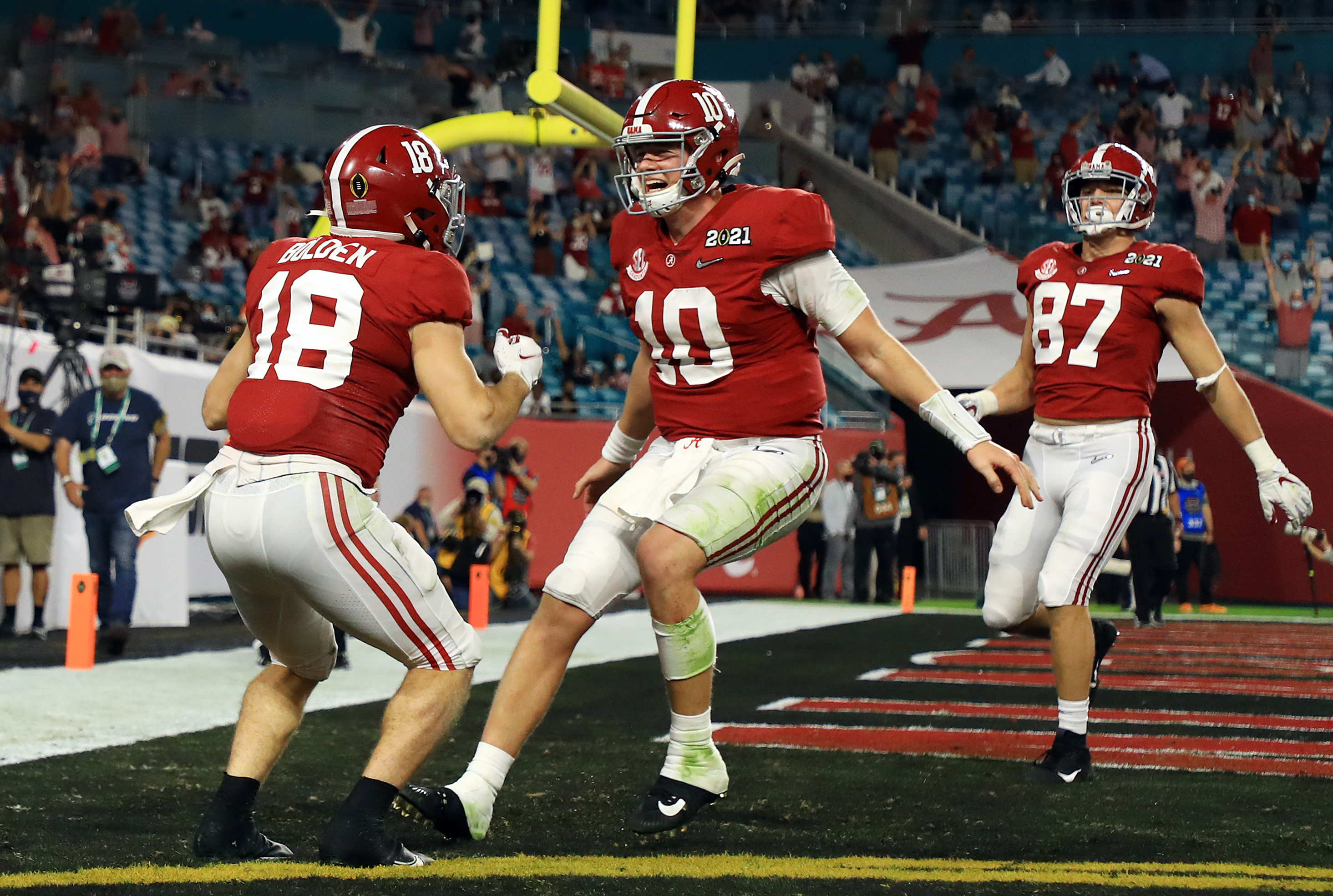 Enter to win Mac Jones signed CFP National Championship game football