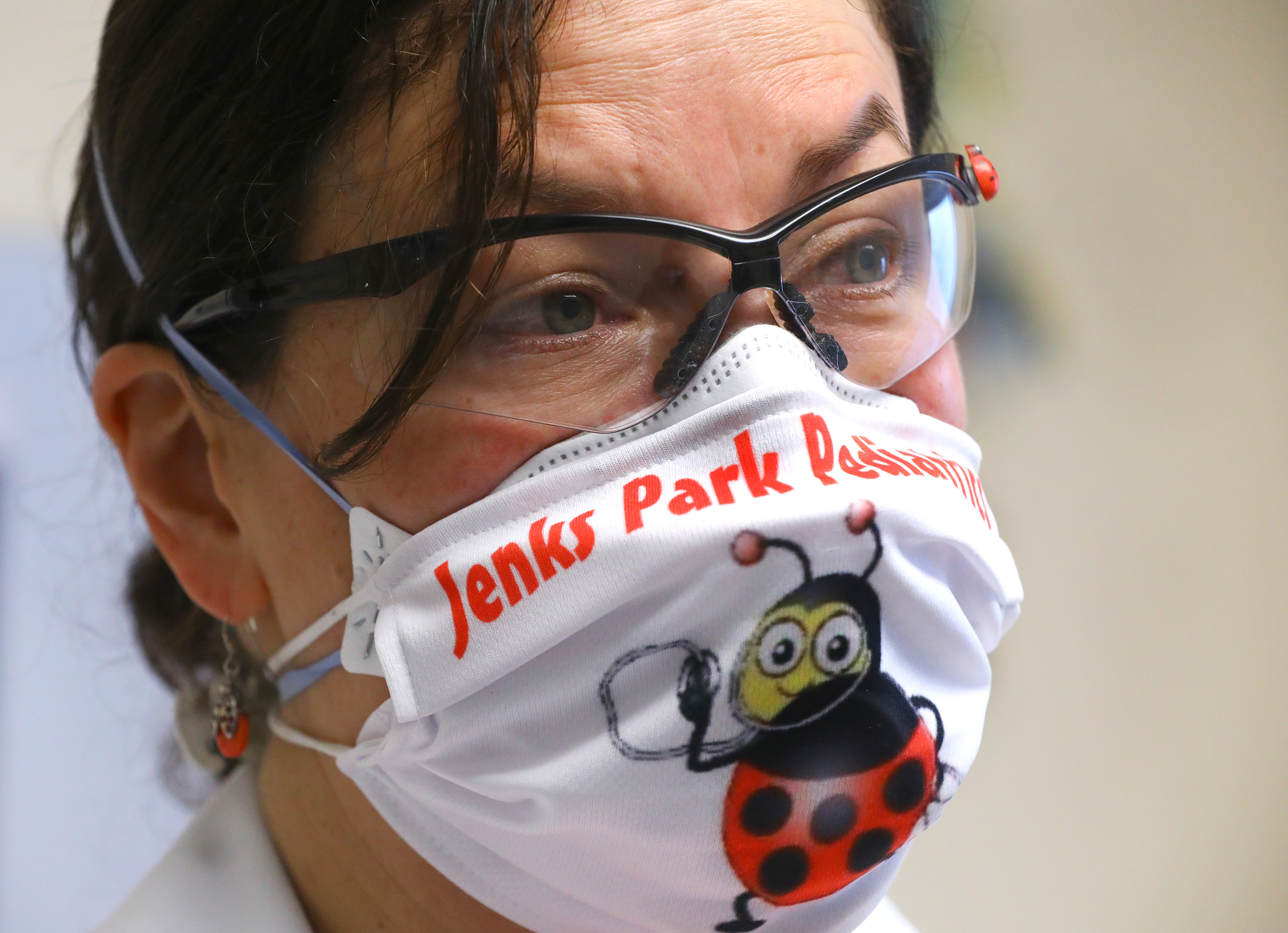 Dr. Beata Nelken is providing COVID-19 testing and vaccinations at Jenks Park Pediatrics in Central Falls.