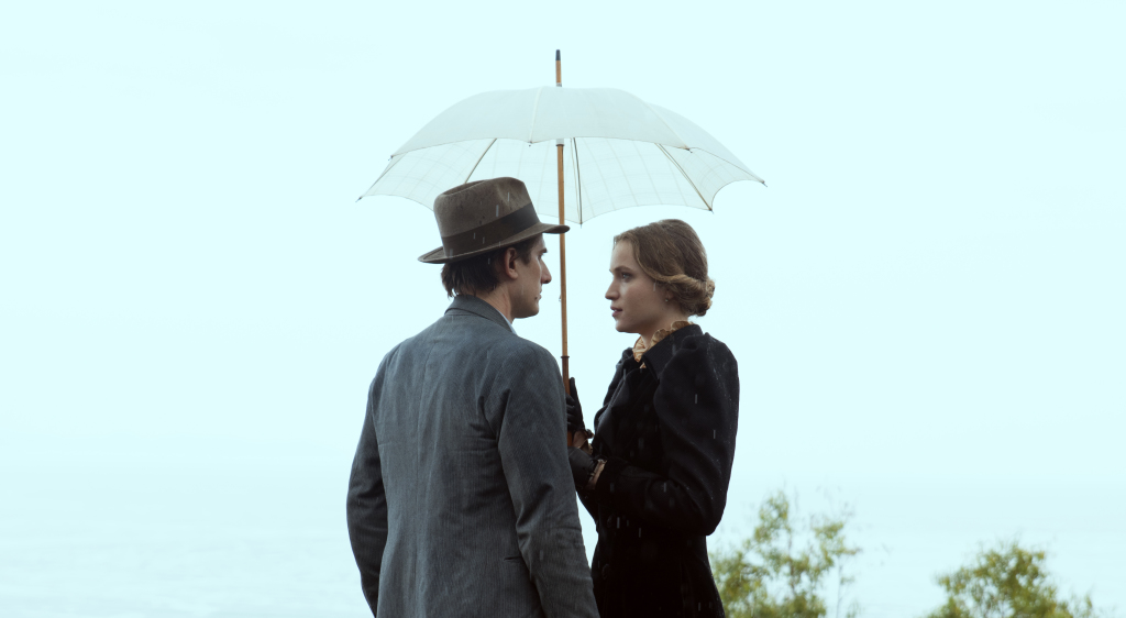 Luca Marinelli and Jessica Cressy in "Martin Eden."