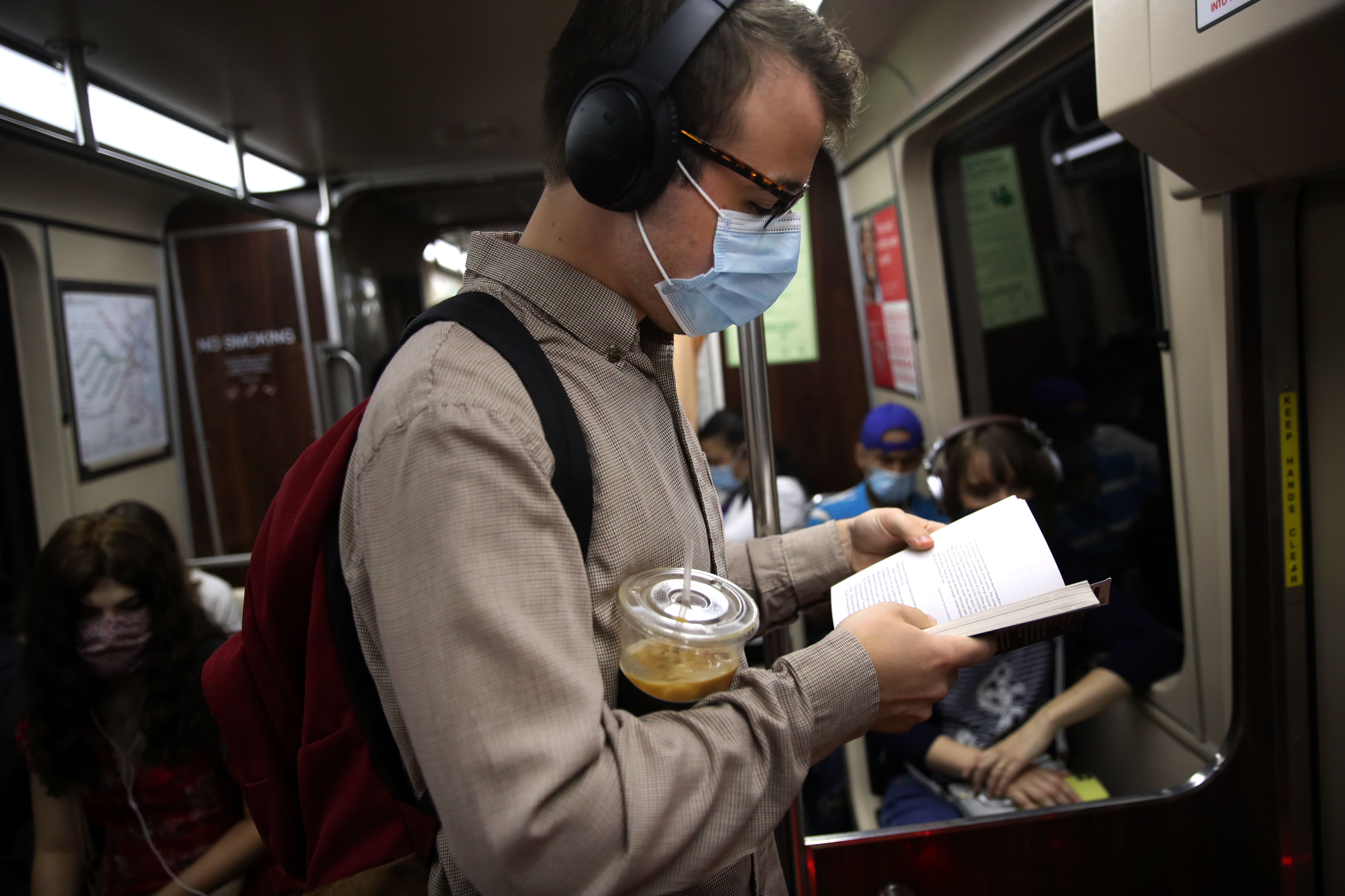 Kurt Wiessmeyer read on a Green Line train while commuting to work in Boston.