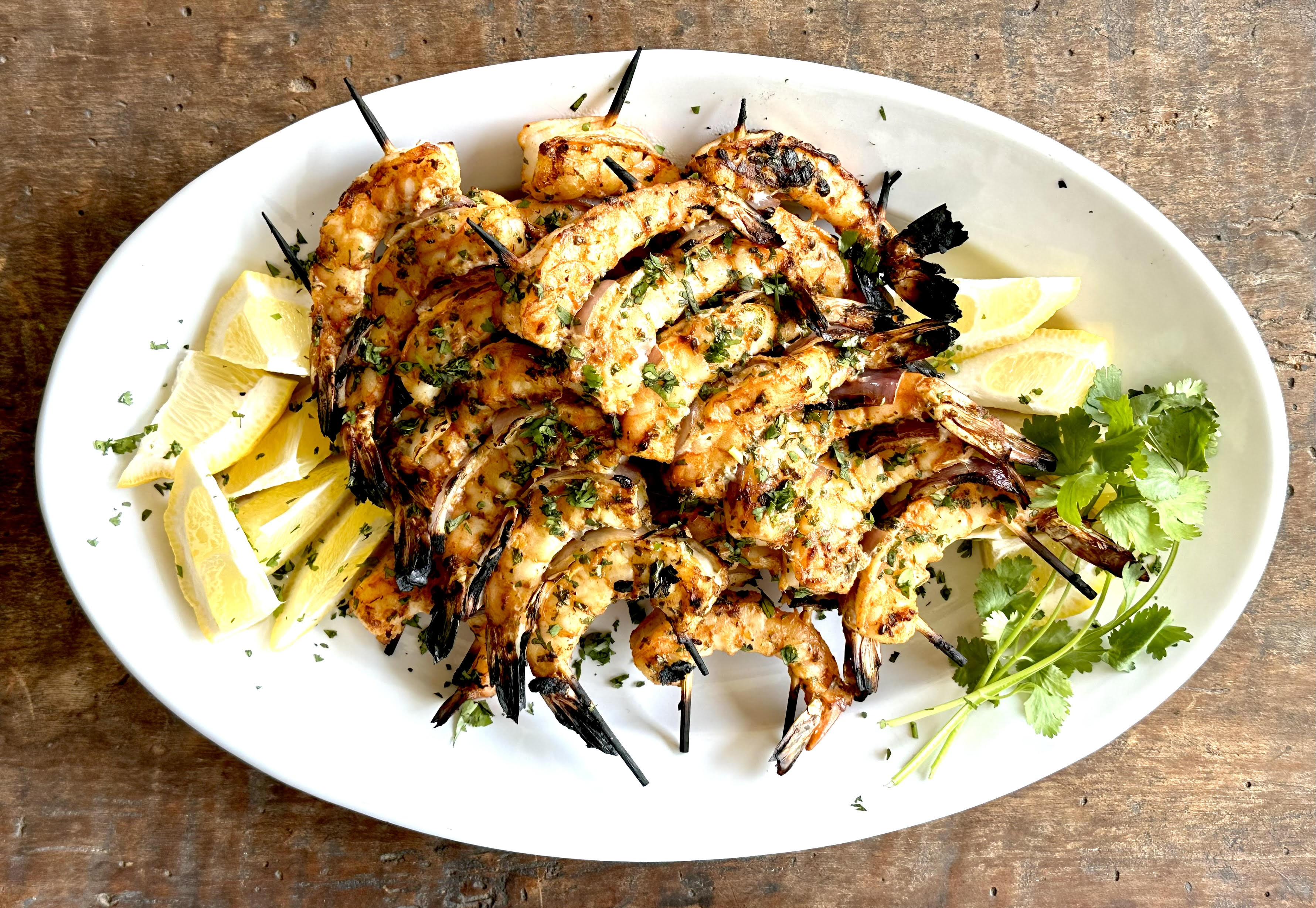 Recipe: Thread shrimp in a spicy on this super quick Memorial Day grill - The Boston Globe