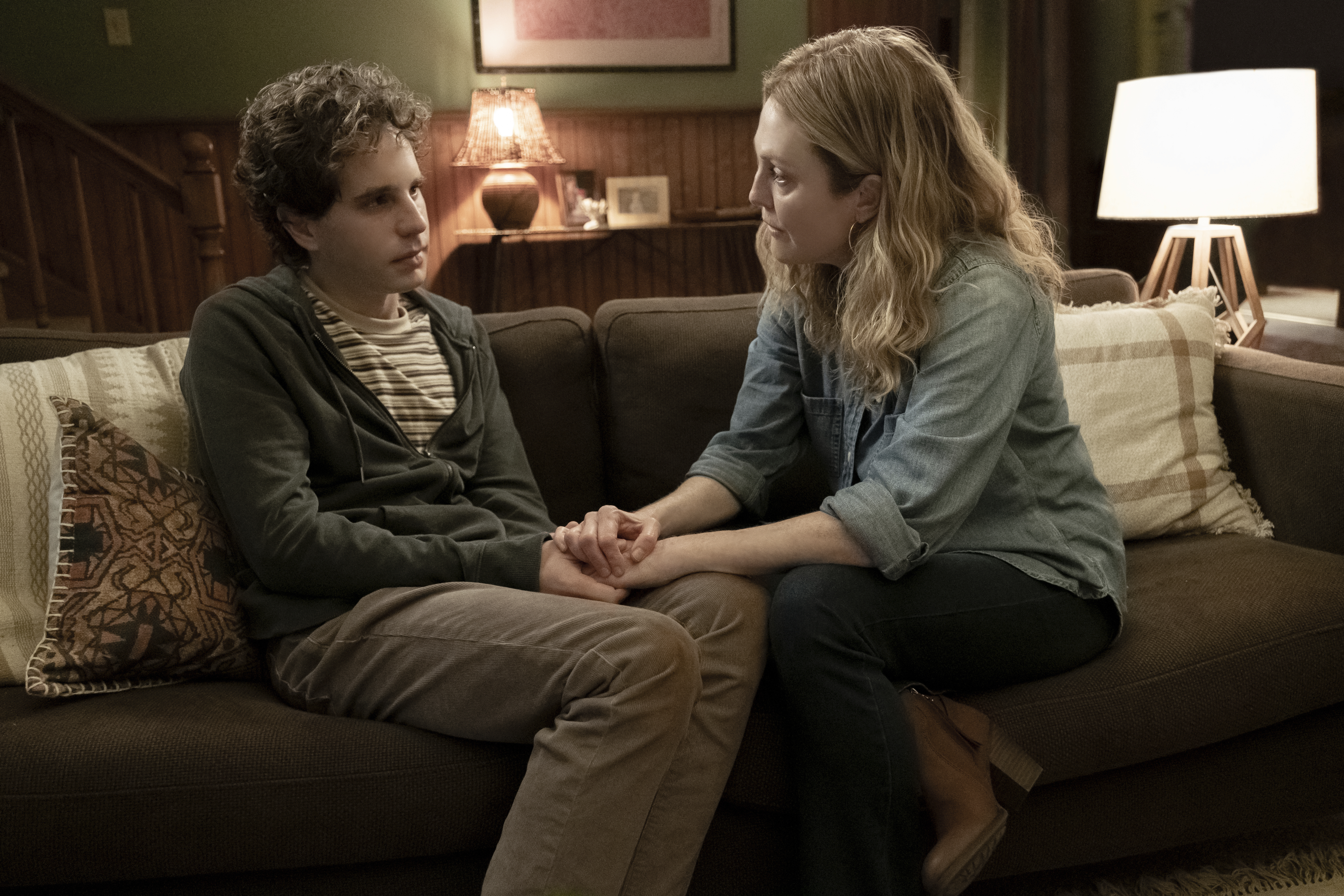 Ben Platt and Julianne Moore in "Dear Evan Hansen."