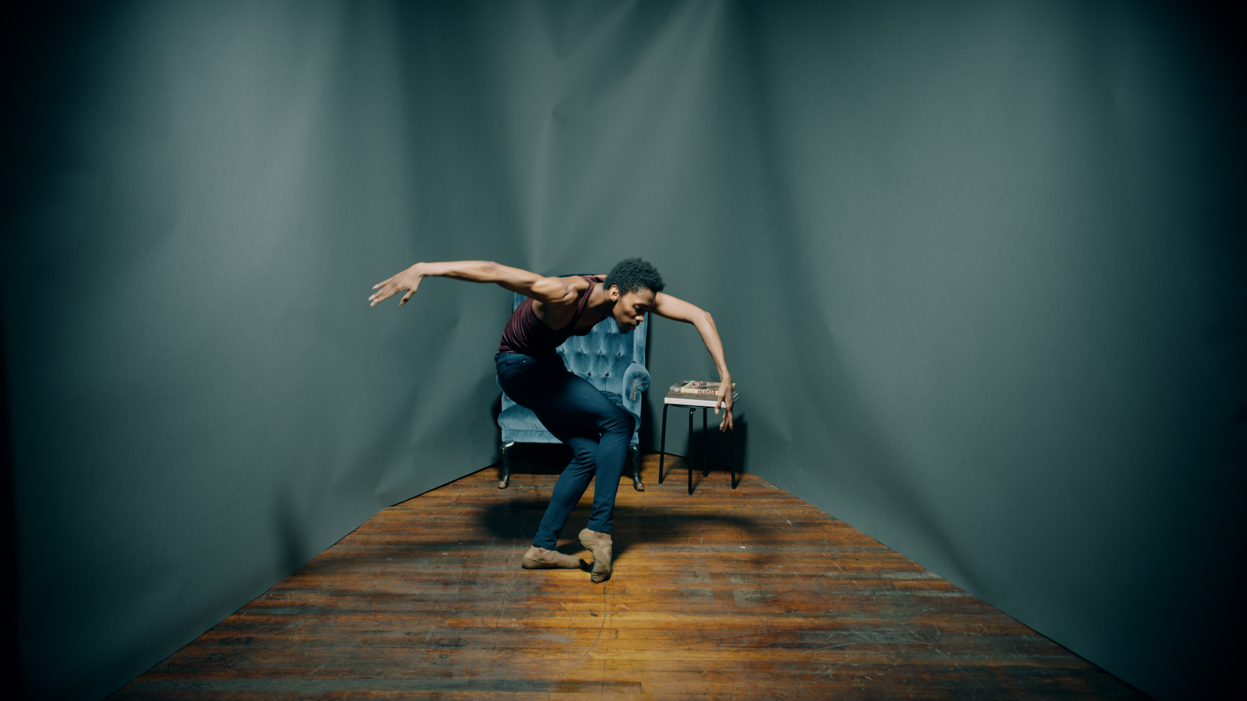 My’kal Stromile of Boston Ballet performed a solo choreographed by Helen Pickett, as part of her "Home Studies" triptych of dances filmed for streaming.