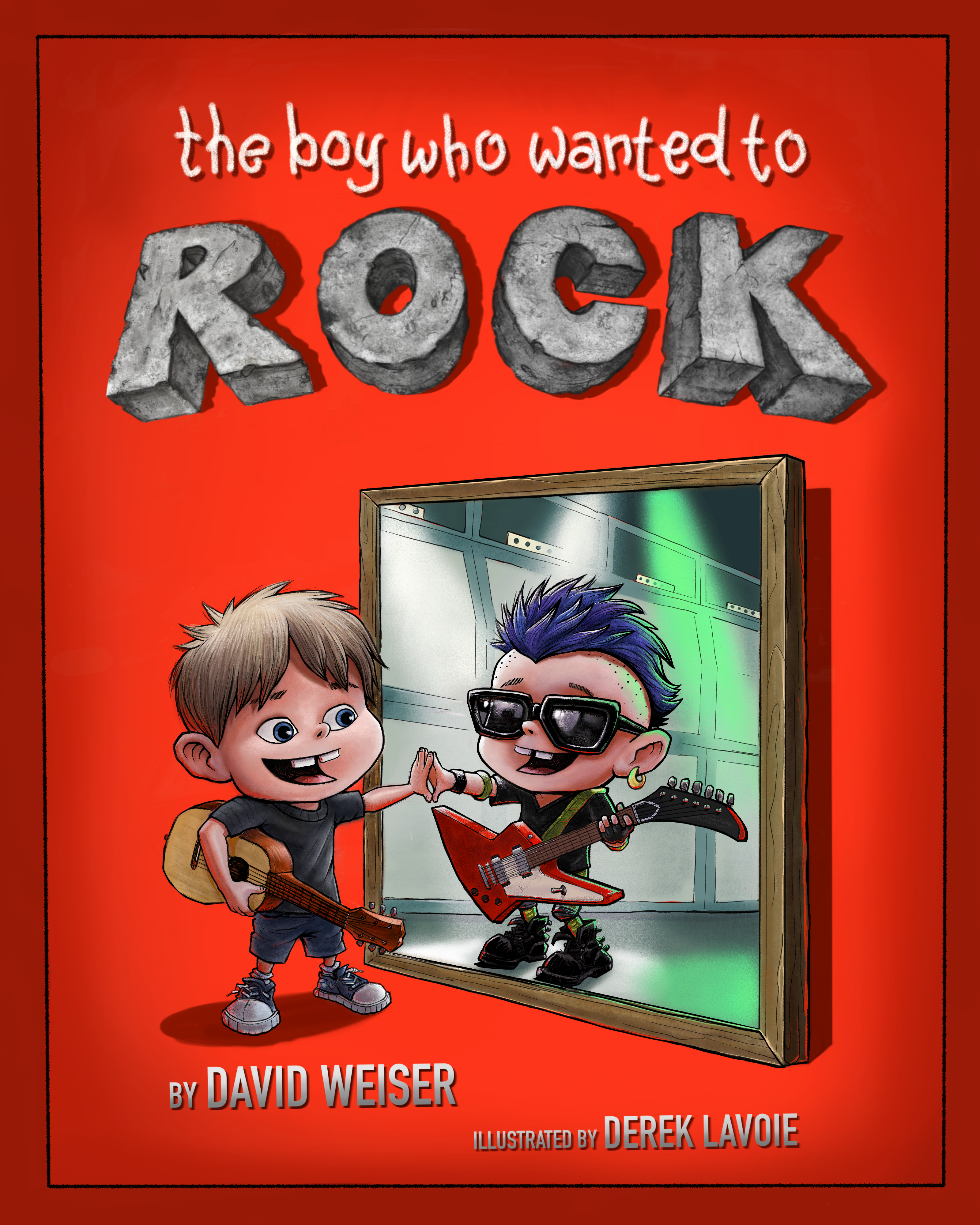 The cover of "The Boy Who Wanted to Rock"