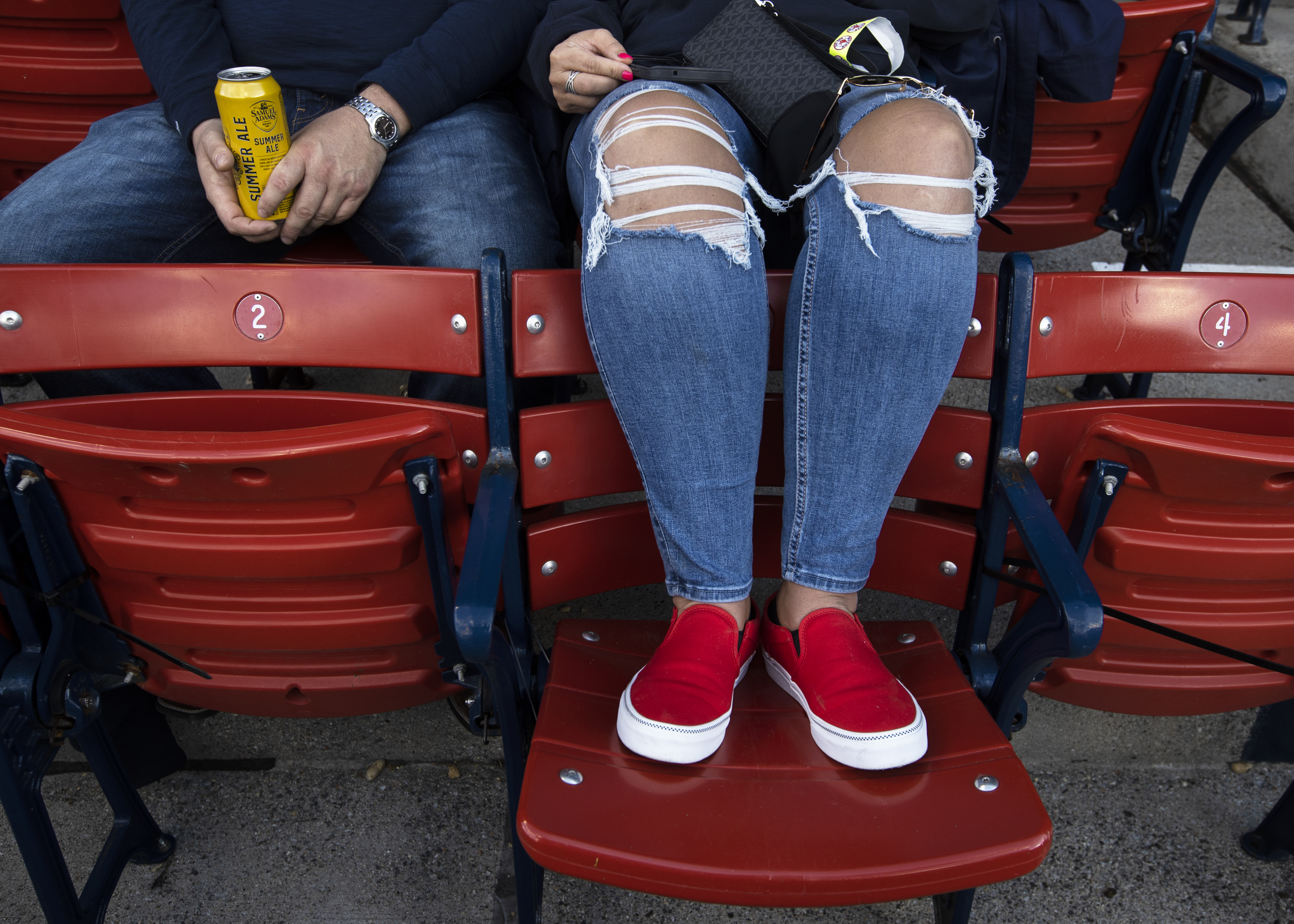 Fans were delighted with socially distant seating, which meant unlimited legroom.