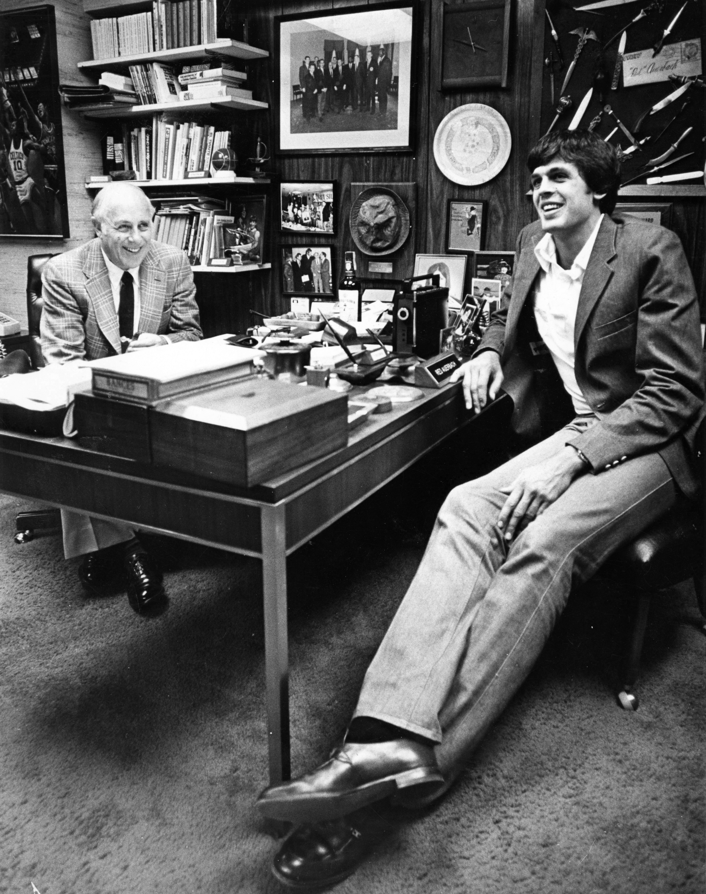 Kevin McHale spoke with Red Auerbach on draft night in 1980.