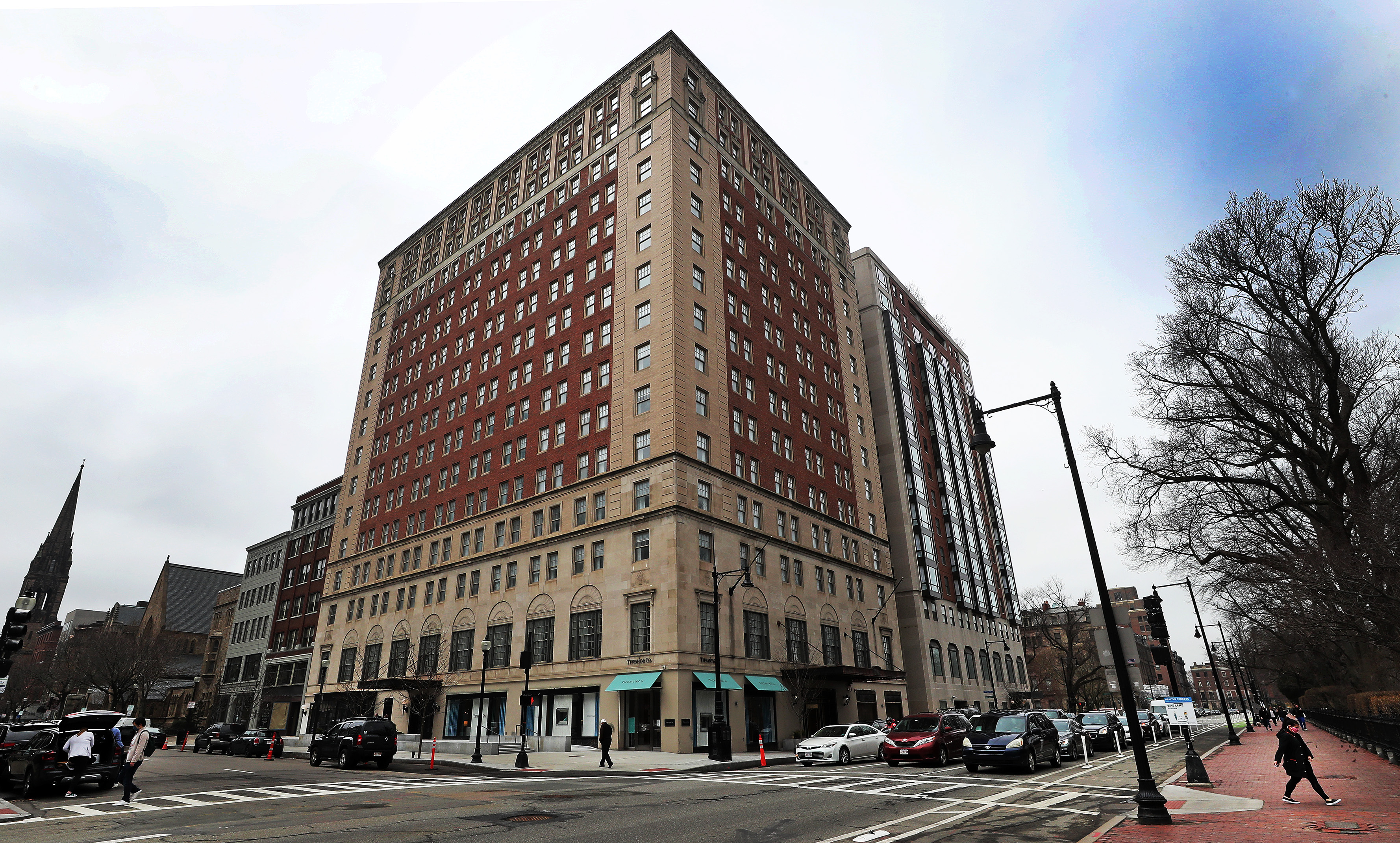 The exterior of The Newbury Boston hotel.