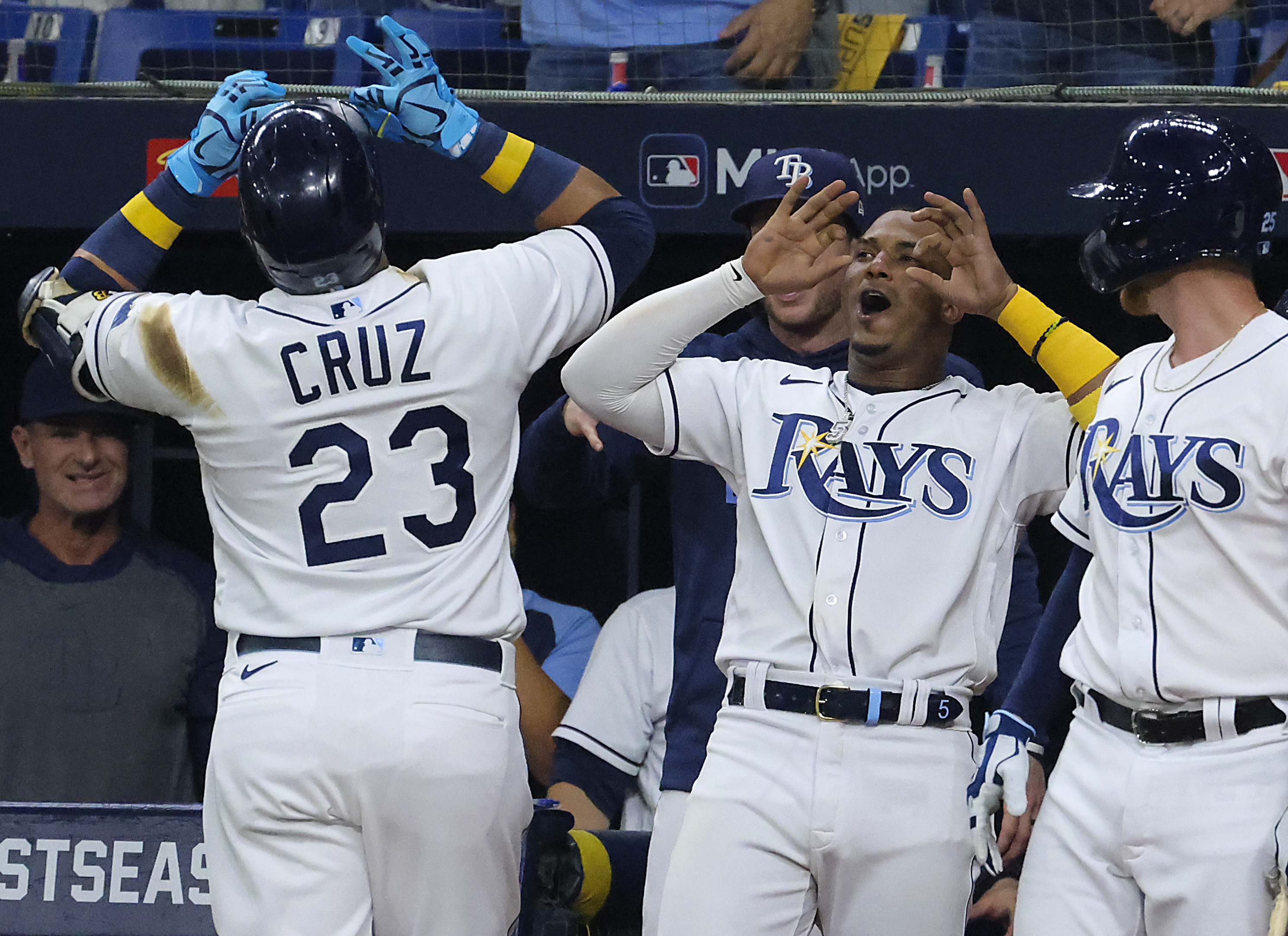 Rays follow Guardians' lead in ninth inning to score walkoff win on Wander  Franco solo shot - The Boston Globe