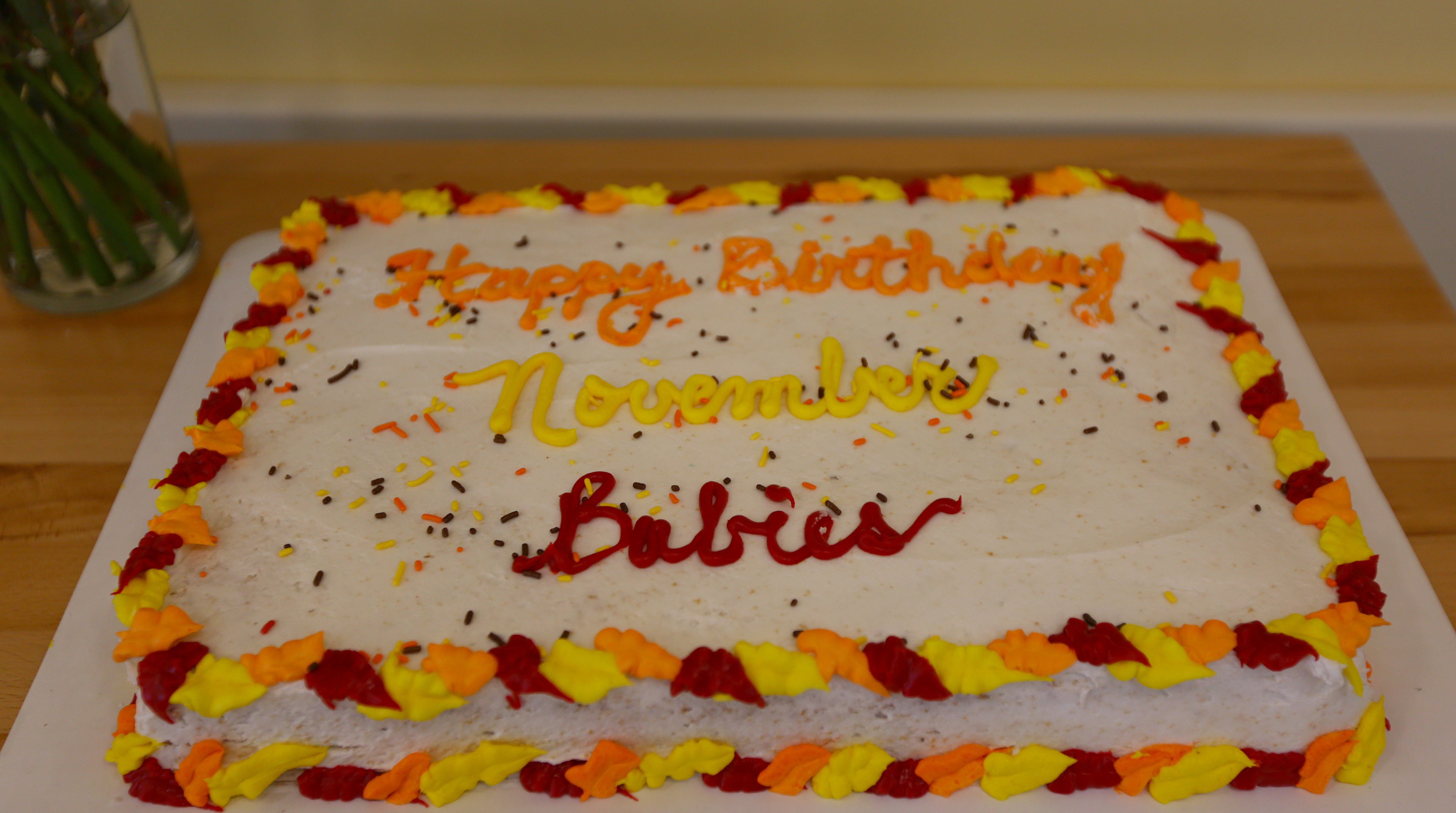 After lunch, a cake celebrating November birthdays was served on a recent Thursday. The center will have Thanksgiving meals, prepared by a restaurant, delivered to shut-in seniors on the holiday.