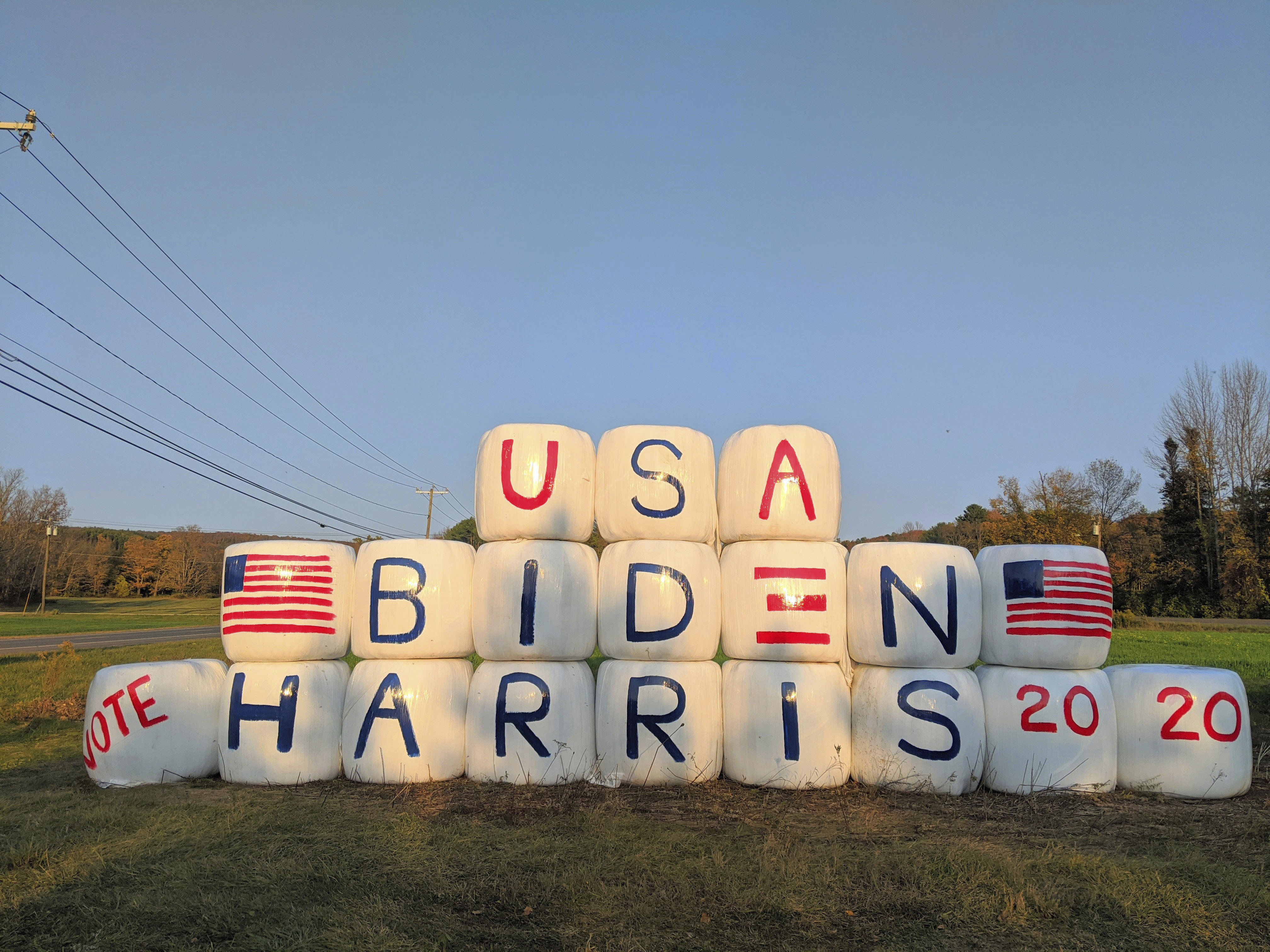 Man Who Allegedly Set Biden Hay Bale Sign On Fire Was Trump Supporter Police Report Says The Boston Globe