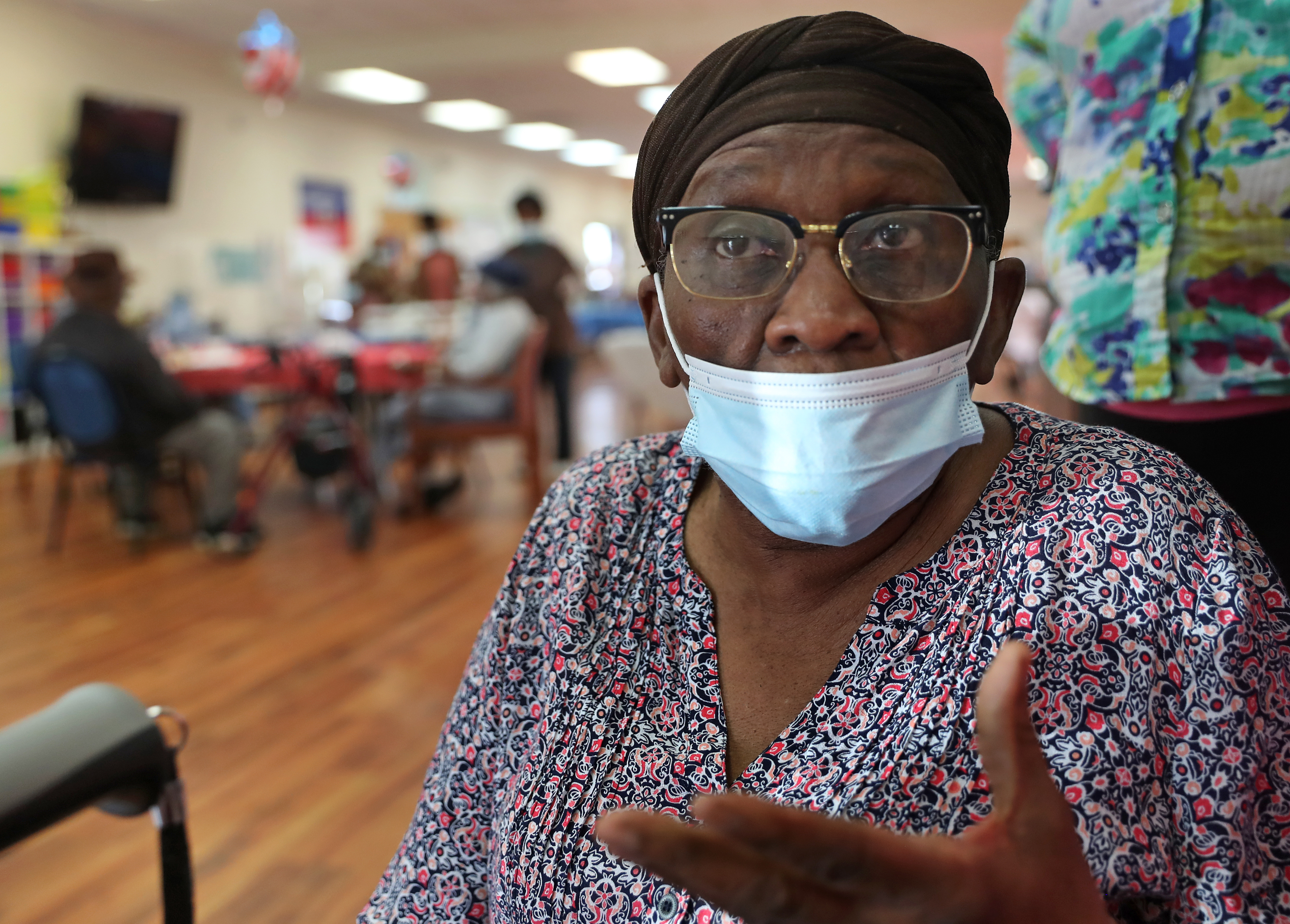 Louis Charles at Sant Belvi Haitian Adult Day Health Center.