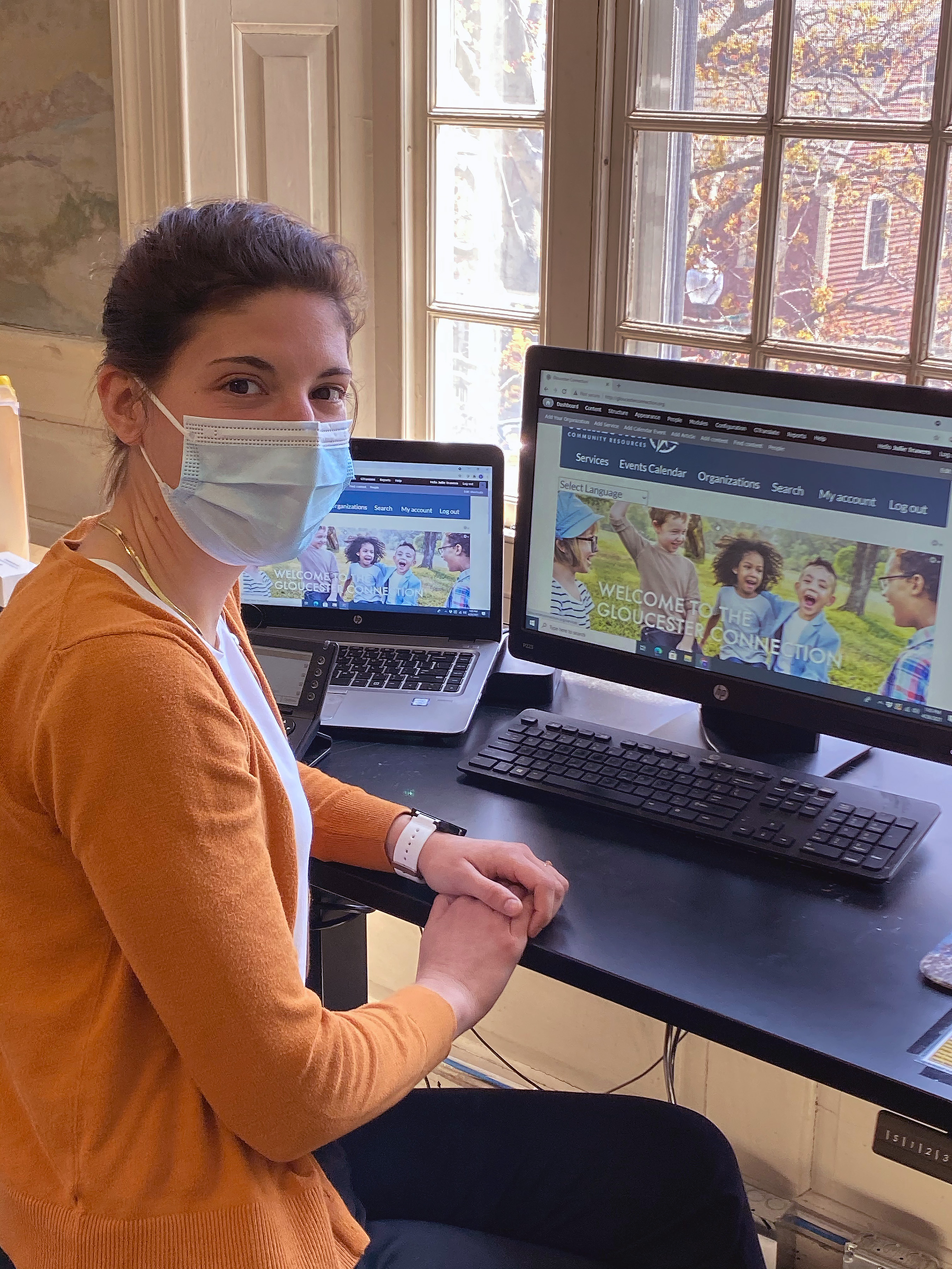 Sawyer Free Library's Community Librarian Julie Travers regularly updates the new Gloucester Connection website with new information.
