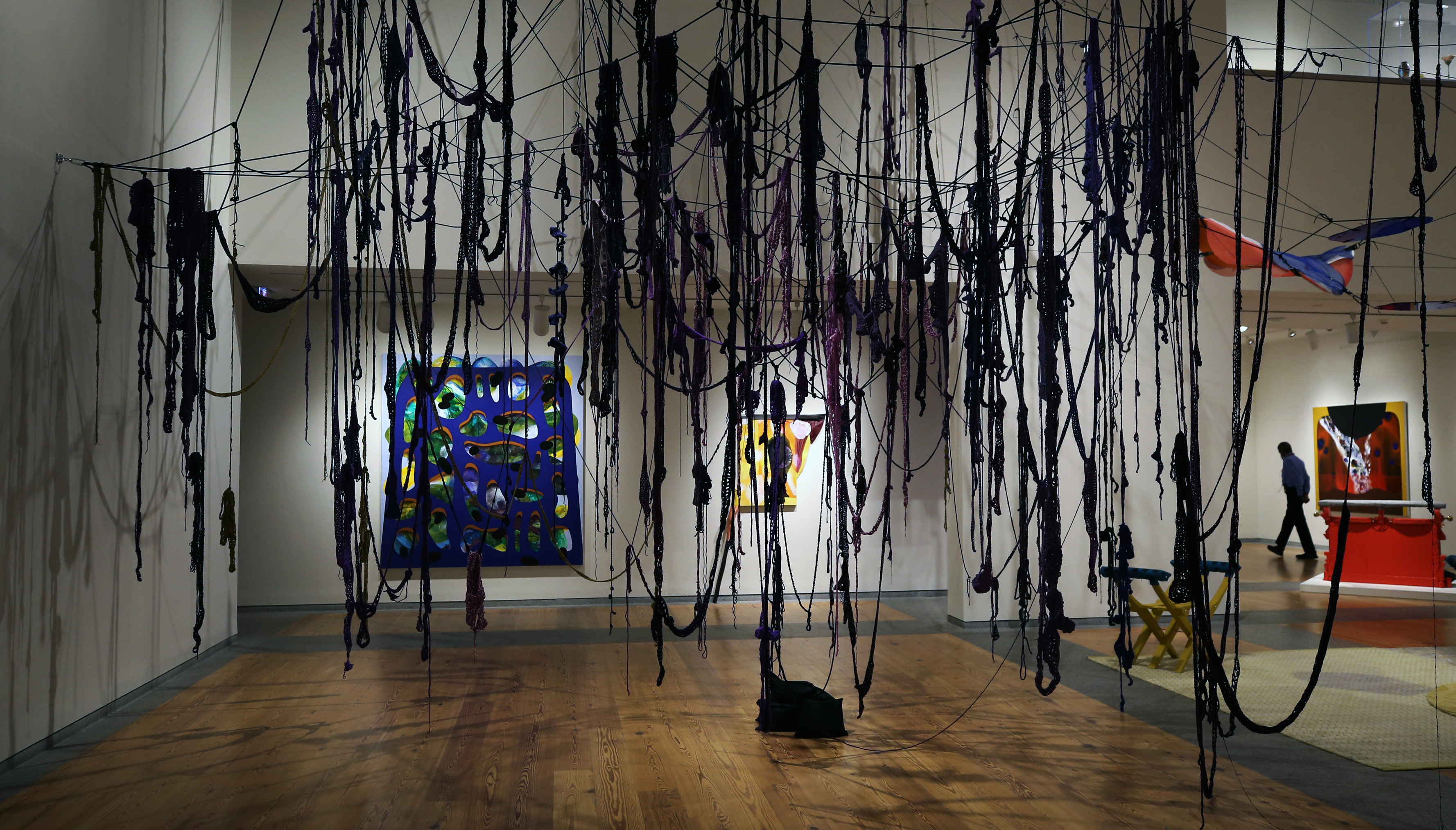 A view of Carrie Moyer and Sheila Pepe's "Tabernacles for Trying Times" show.