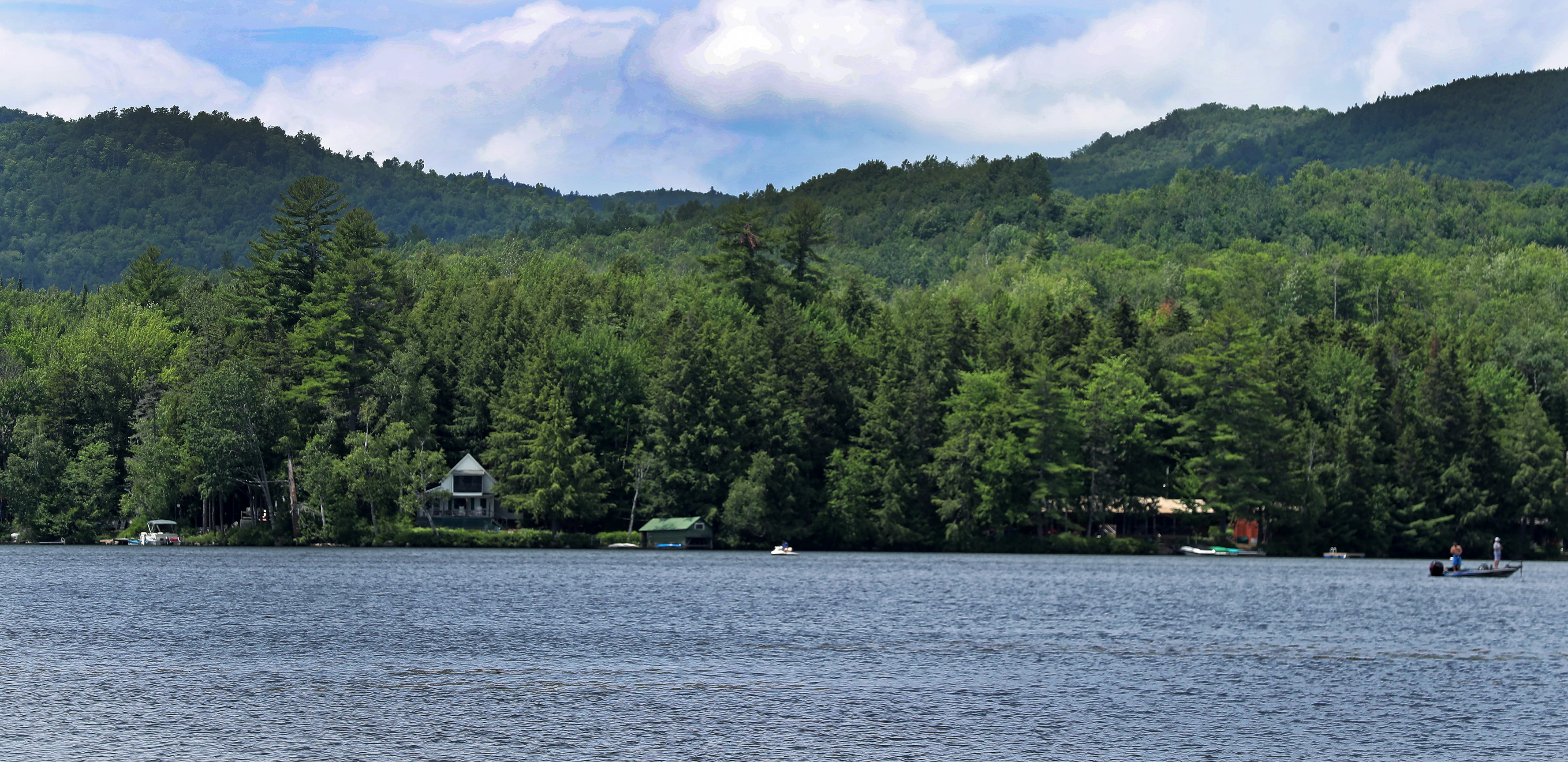 The valley at center left of the photo is the site of the proposed landfill near Forest Lake.