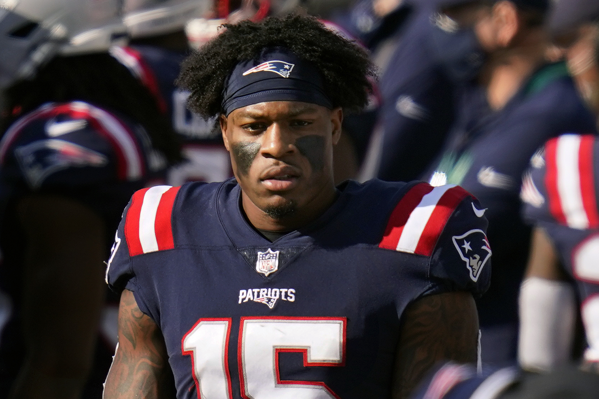 First look at N'Keal Harry in his Pats uniform 