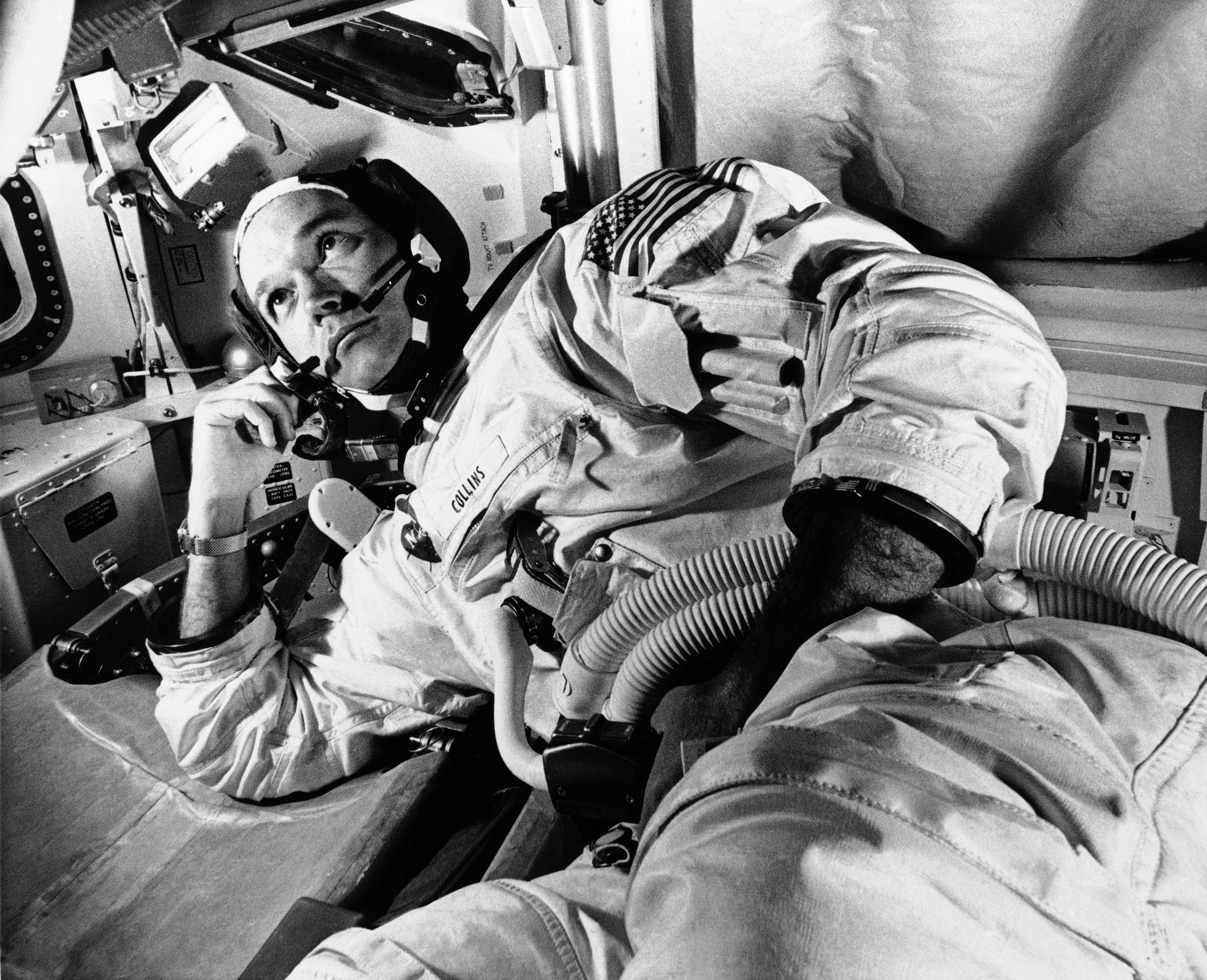 Mr. Collins, training for the moon mission, in Cape Kennedy, Fla.