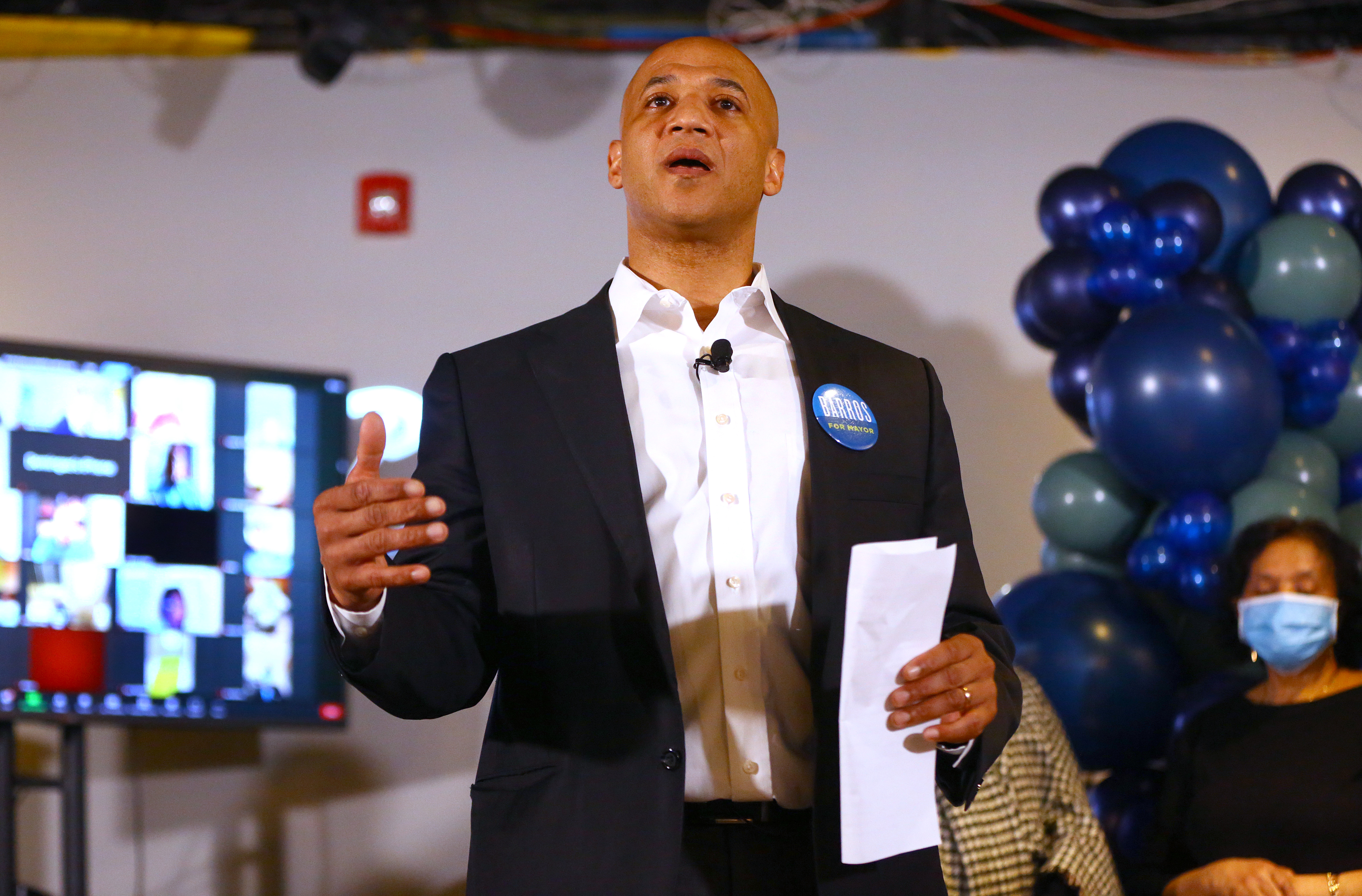 John Barros announced his run for Boston mayor in March.