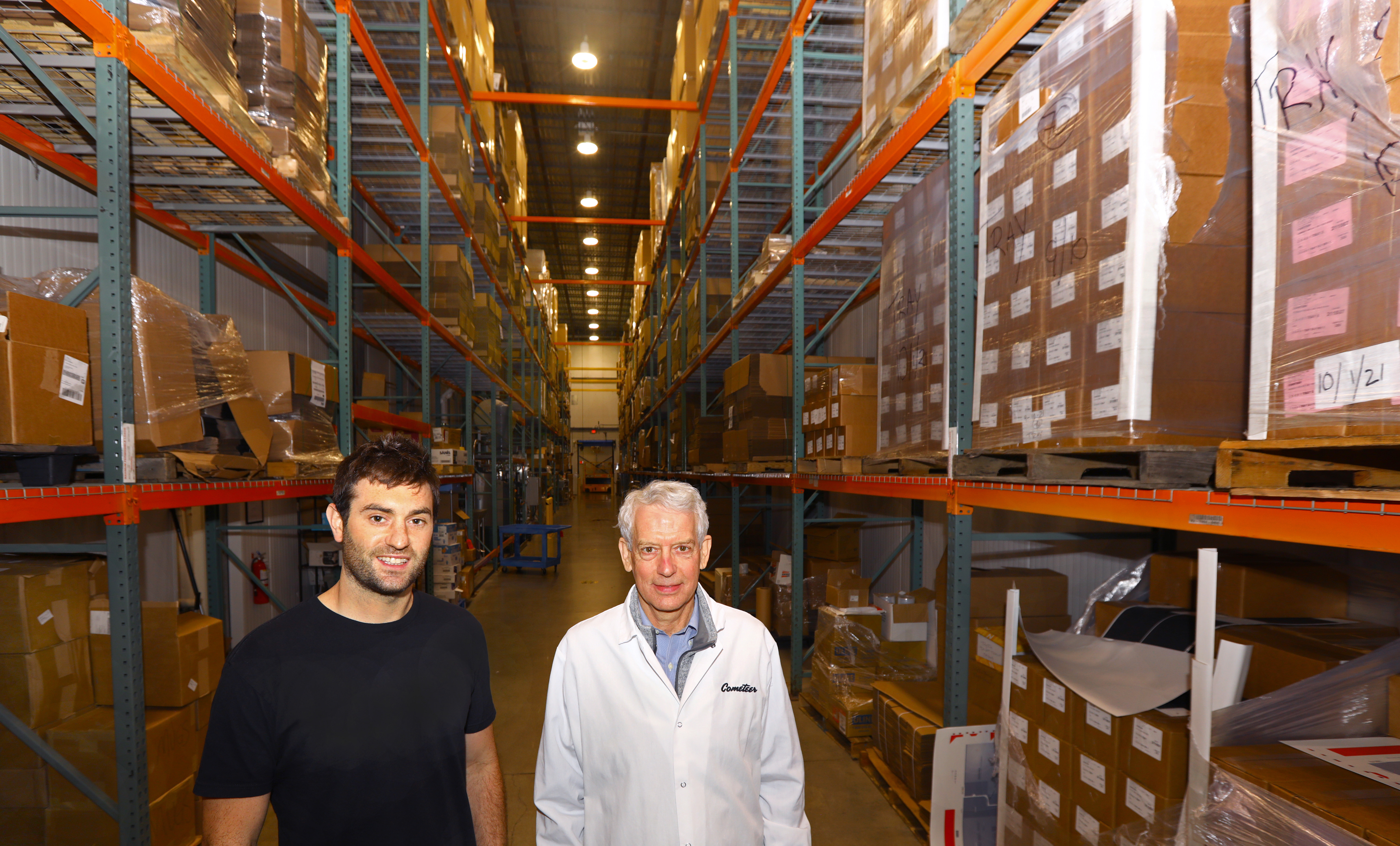 The cofounders of Gloucester coffee startup Cometeer: CEO Matt Roberts (left) and CTO Doug Hoon.