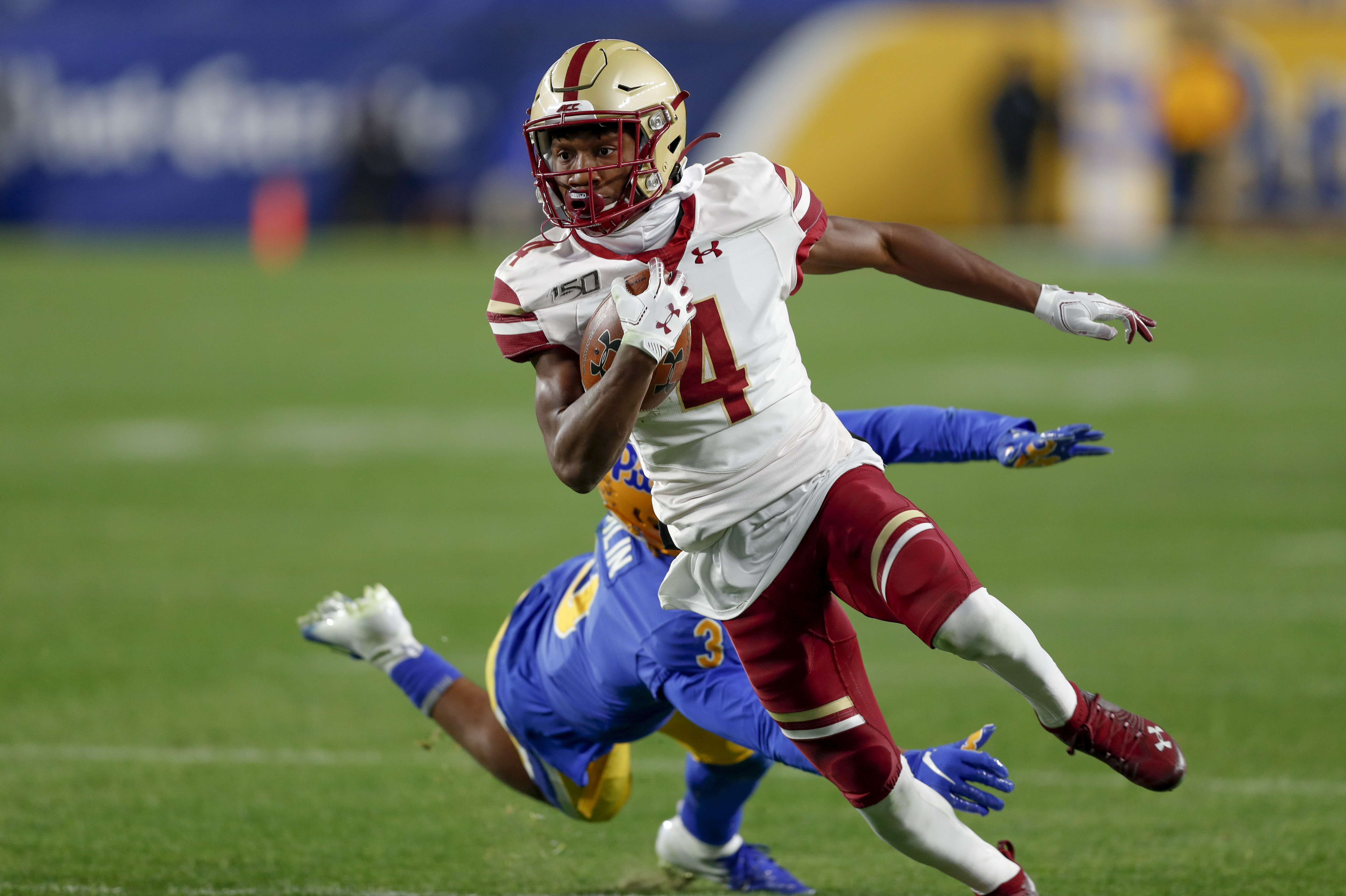 With an assist from Antonio Brown, receiver Zay Flowers has become one of  Boston College's top weapons - The Boston Globe