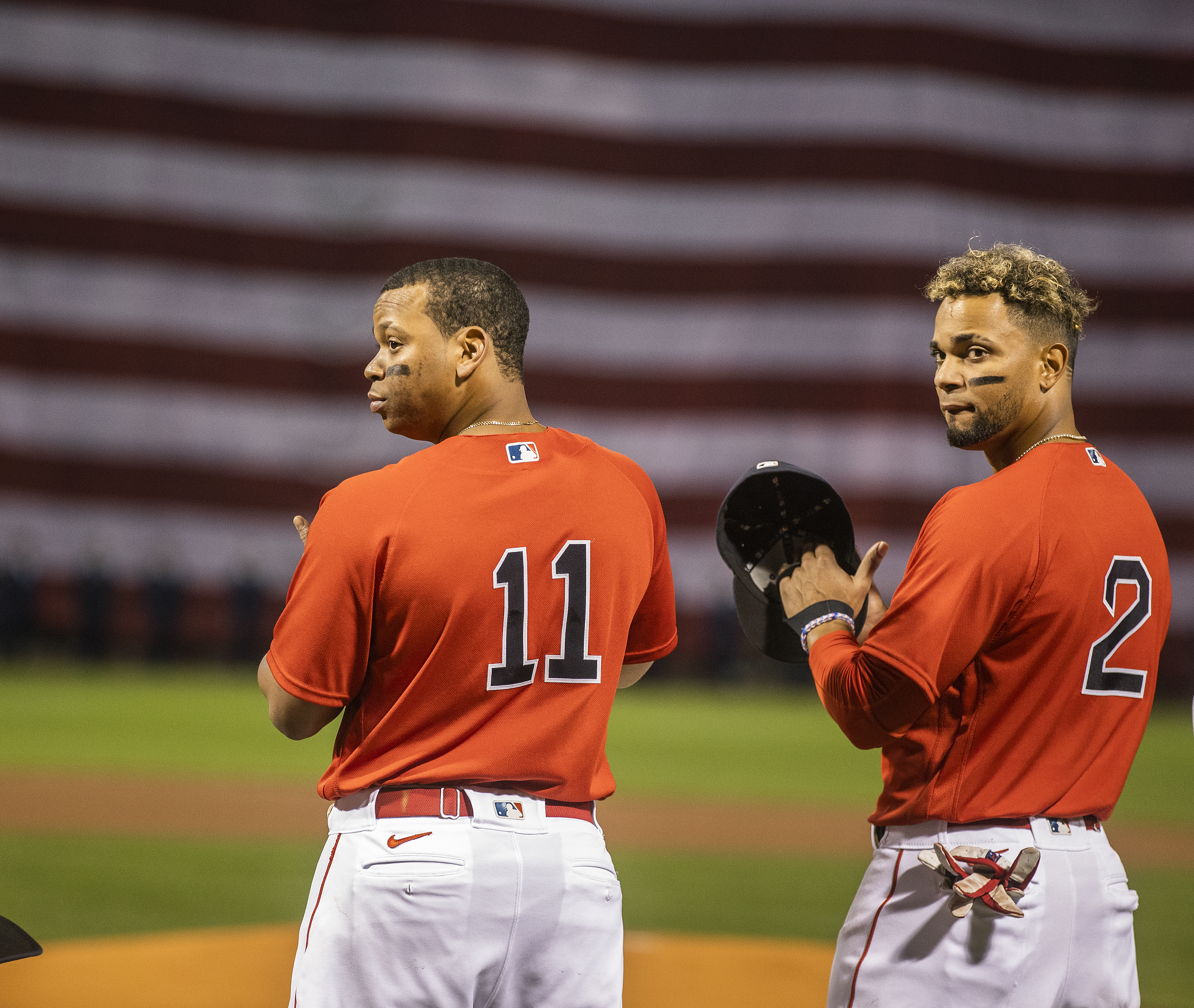 Rafael Devers and Xander Bogaerts combine to form a stellar left side of the Boston infield.
