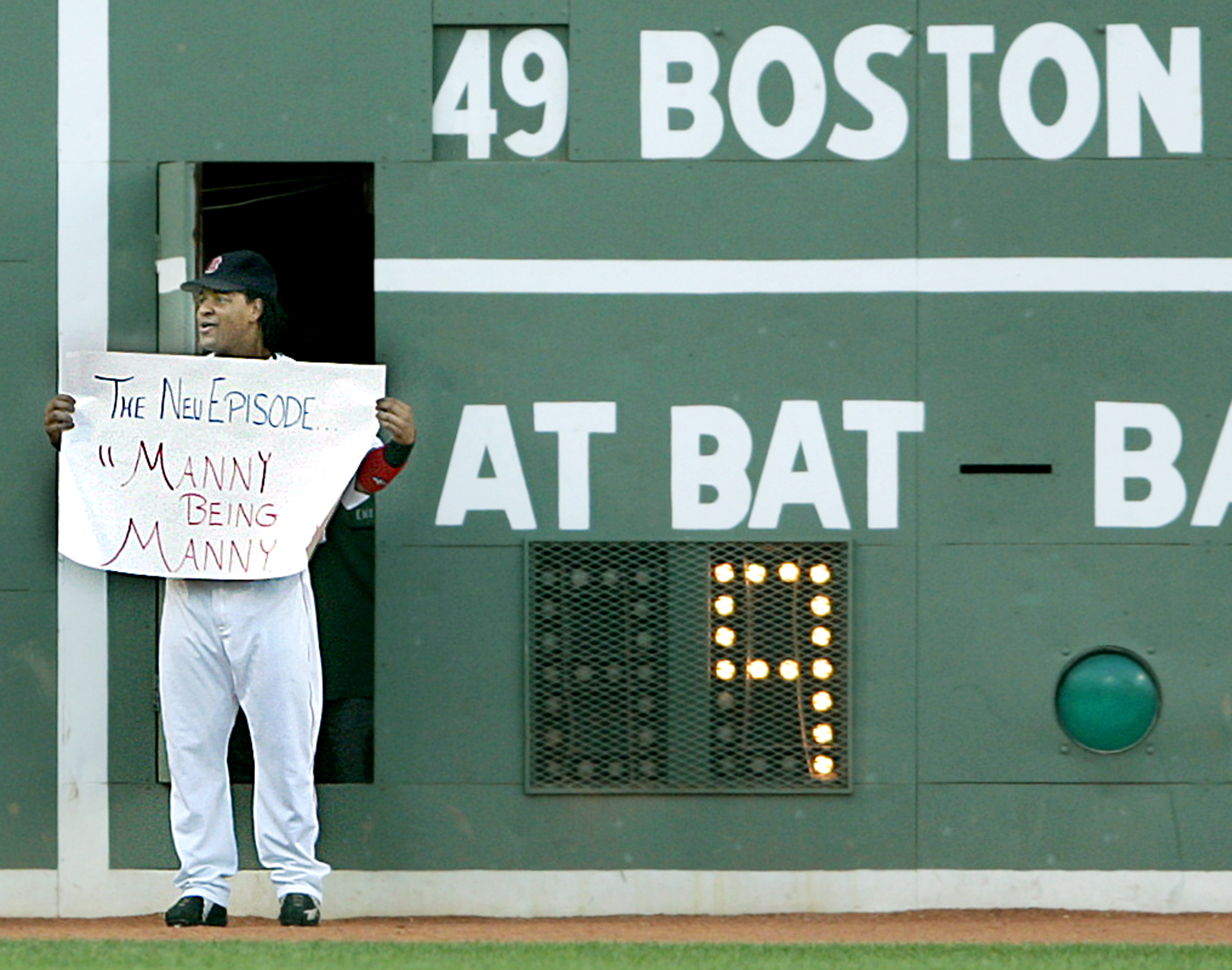Manny Ramirez Boston Red Sox Baseball Art Wall Indoor Room Poster