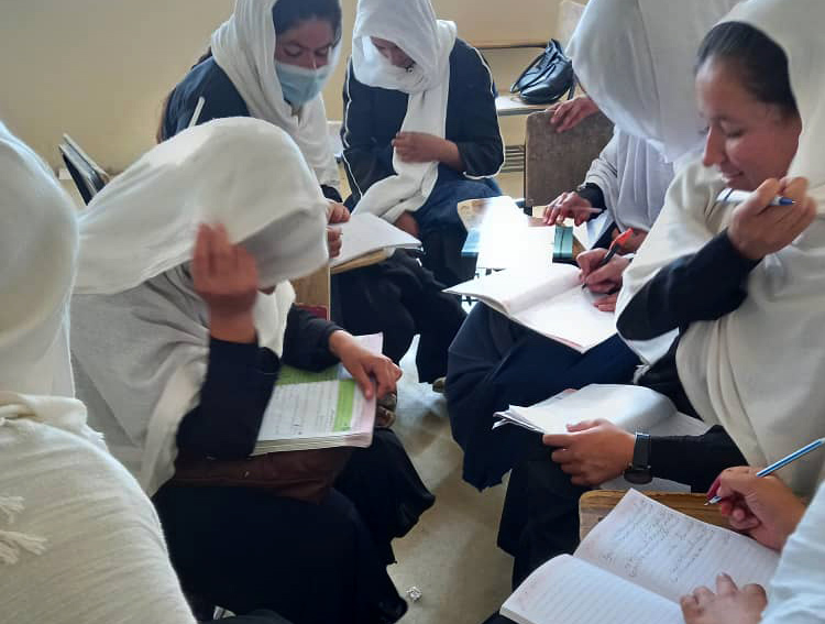 In July, students returned to school after a COVID-19 shutdown in Logar Province, Afghanistan.