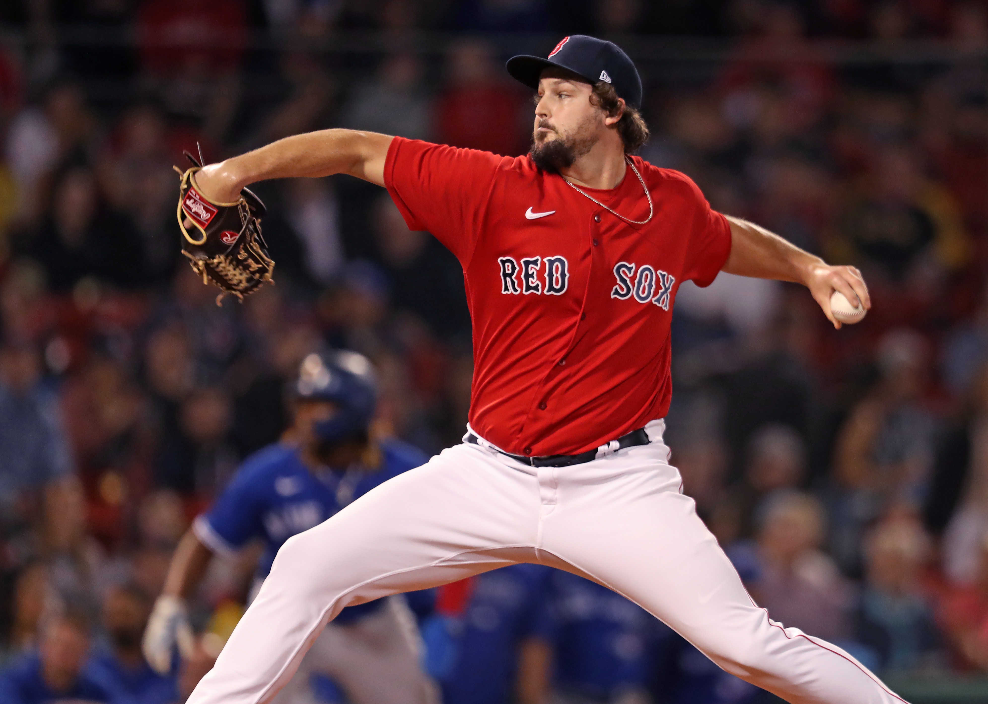Neither wind, rain delay, nor triple play could derail the Red Sox