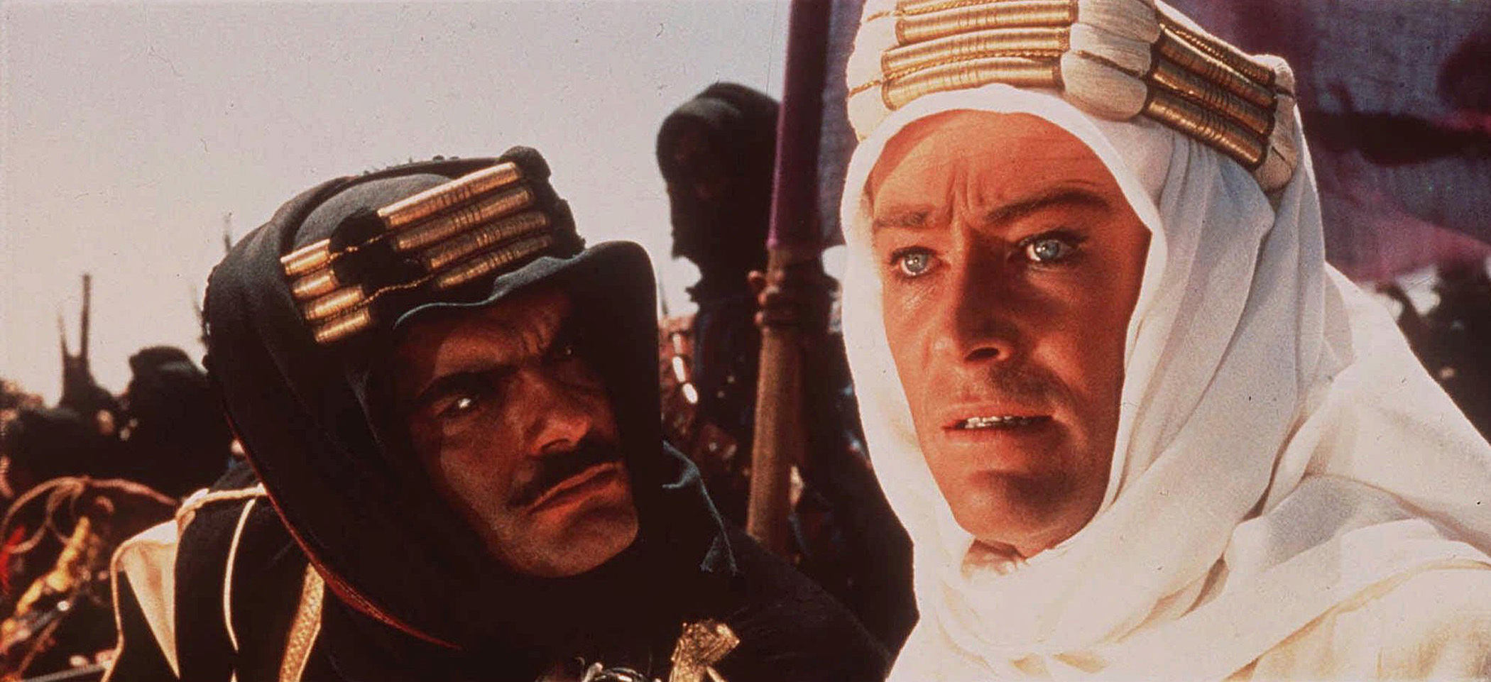 Omar Sharif, left, and Peter O'Toole in "Lawrence of Arabia."