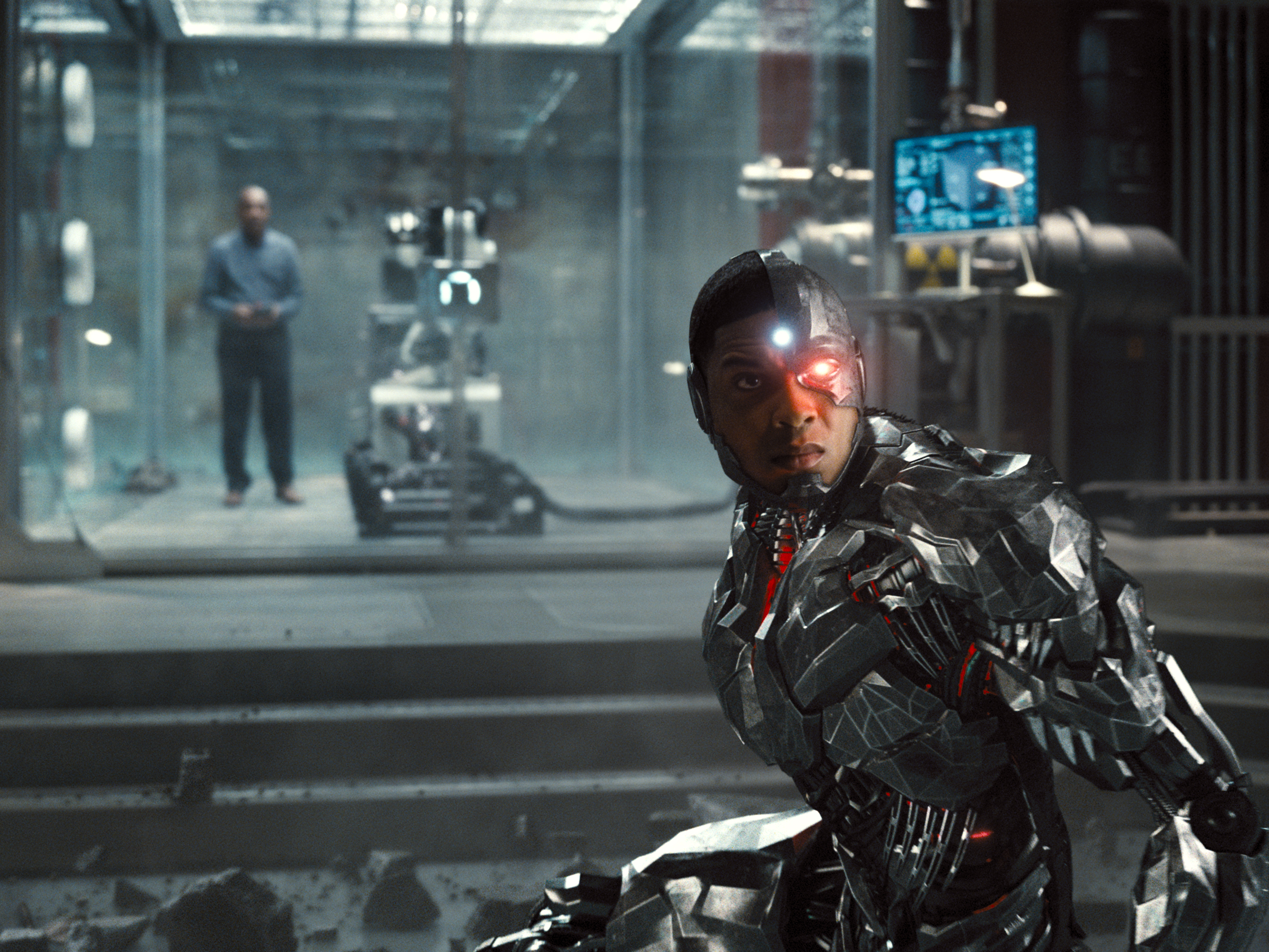 Ray Fisher as Cyborg in "Zack Snyder's Justice League."