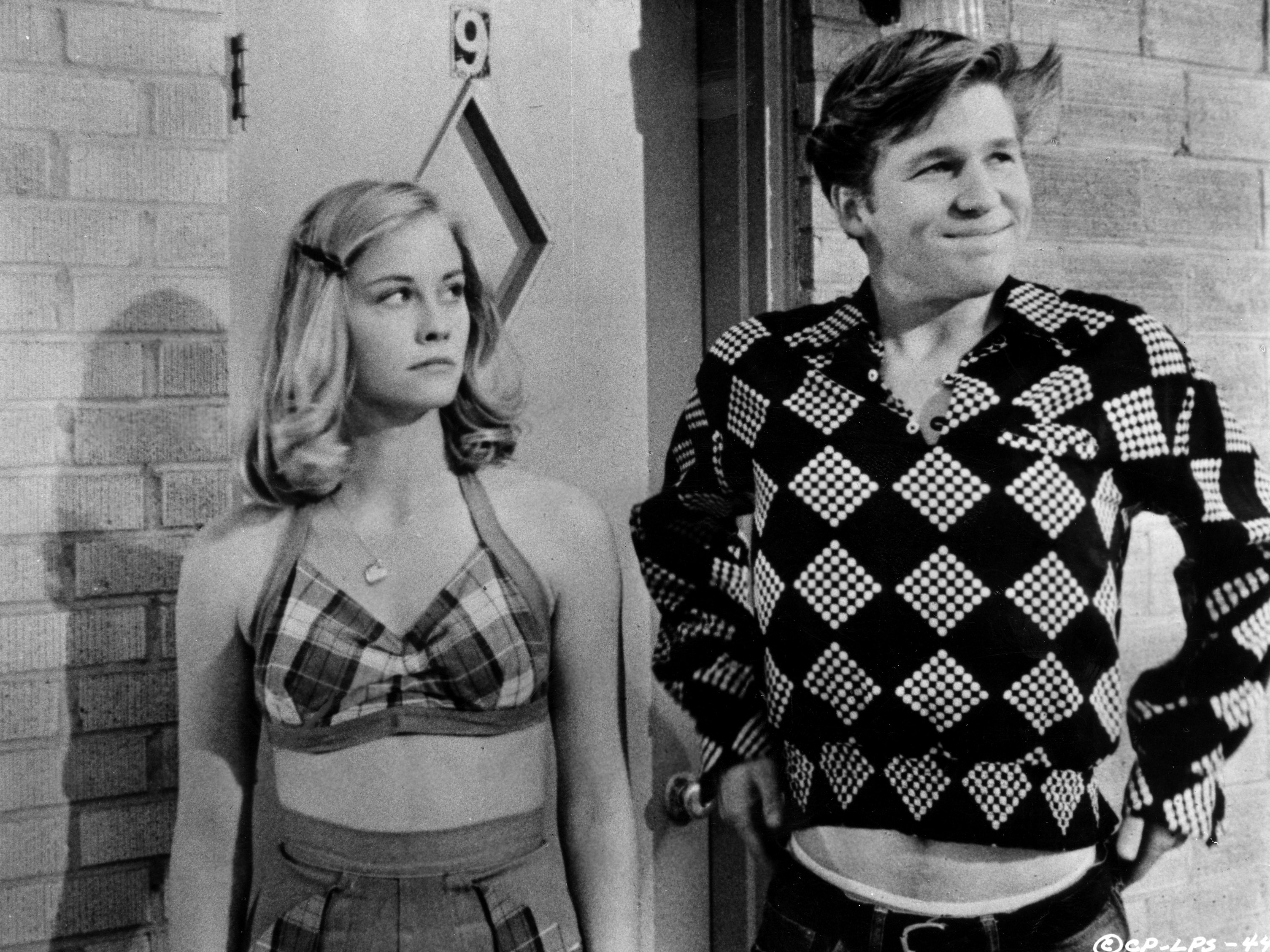 Cybill Shepherd and Jeff Bridges in "The Last Picture Show."