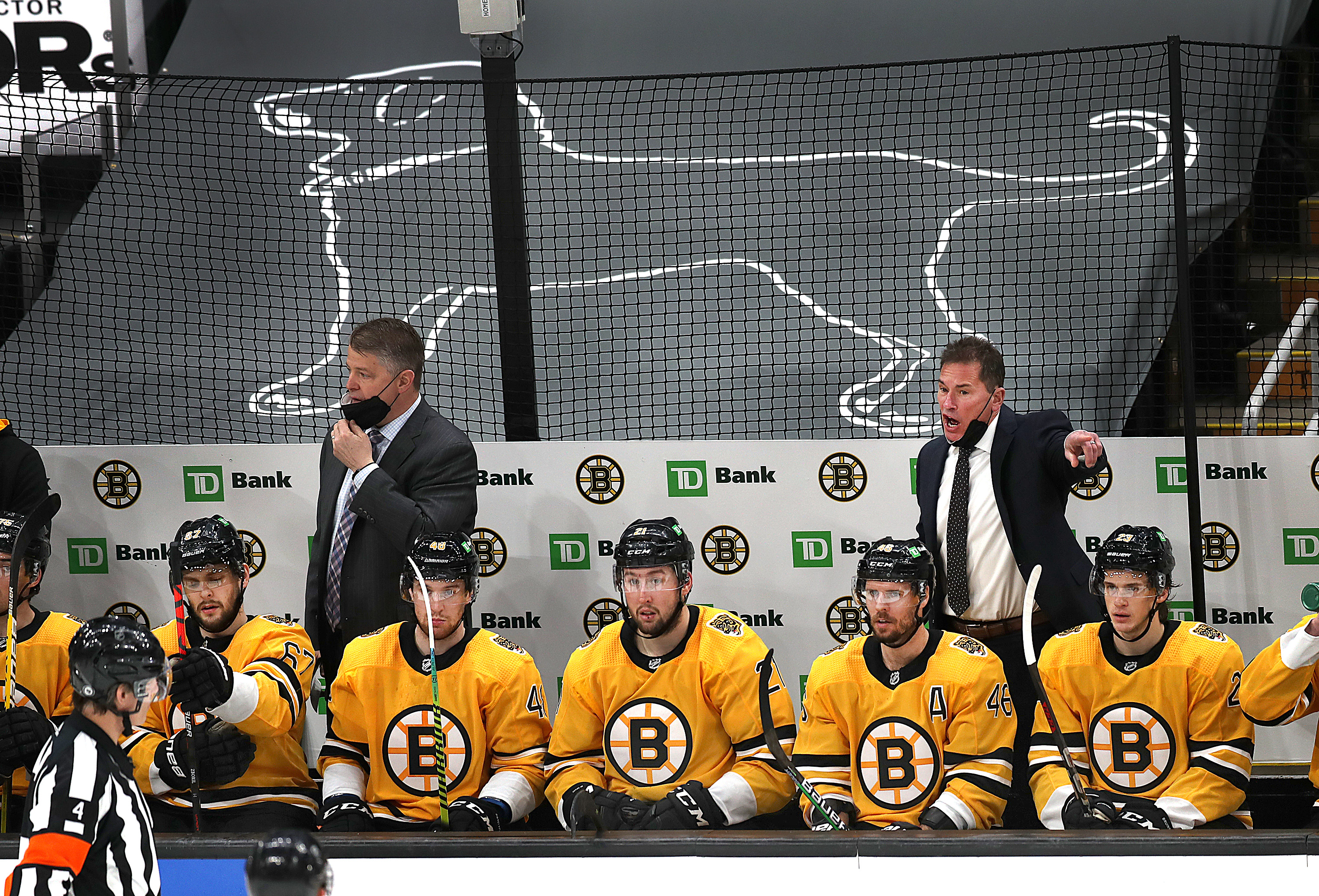 Bruins coach Bruce Cassidy said he was able to offer his opinion on what he'd like the team to do at the trade deadline. "As far as I’m concerned, we’re coaching the guys that are here.”